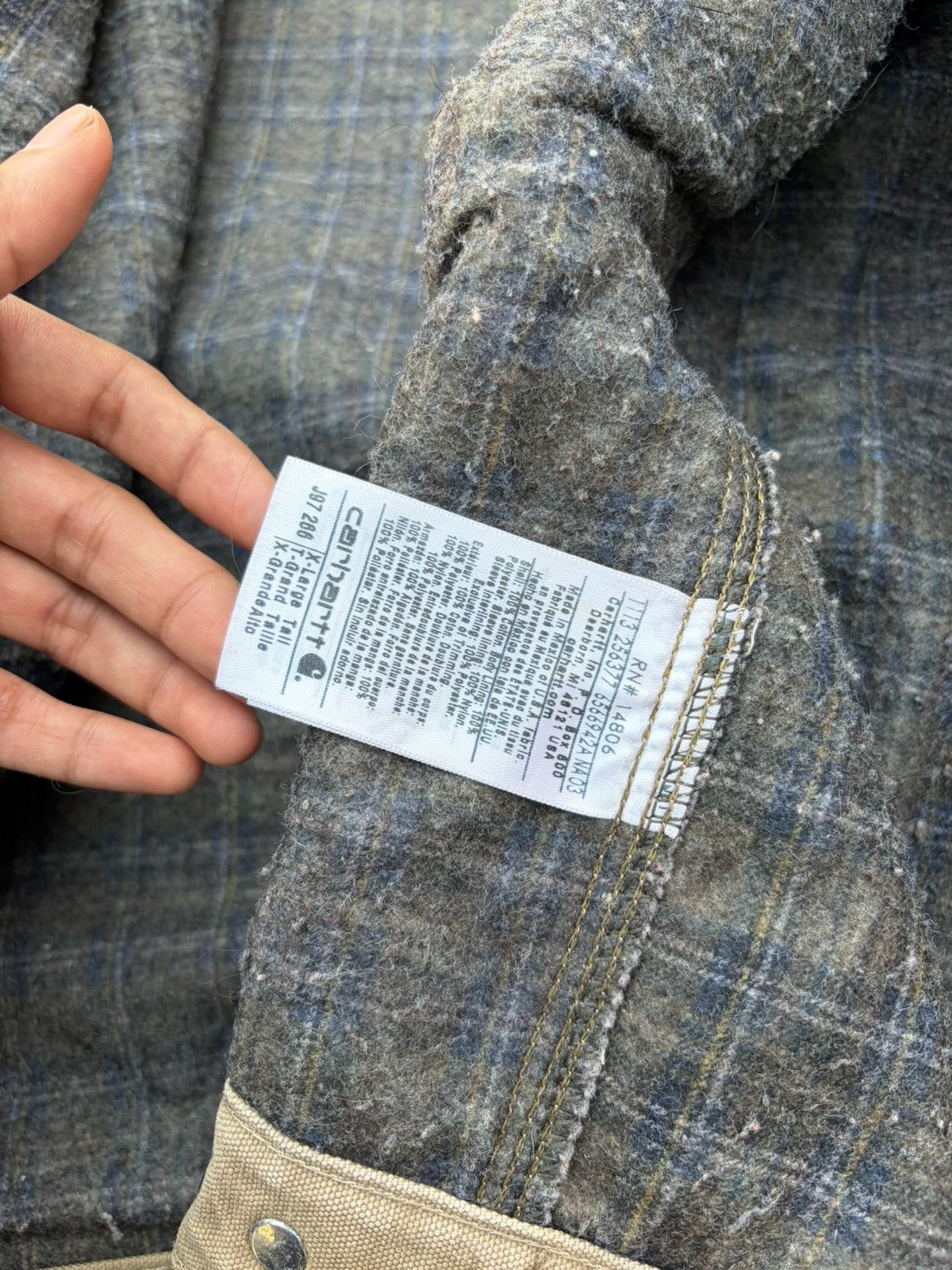 Carhartt Vintage 00s Sunfaded Carhartt Detroit Jacket J97 266 Size US XL / EU 56 / 4 - 8 Thumbnail