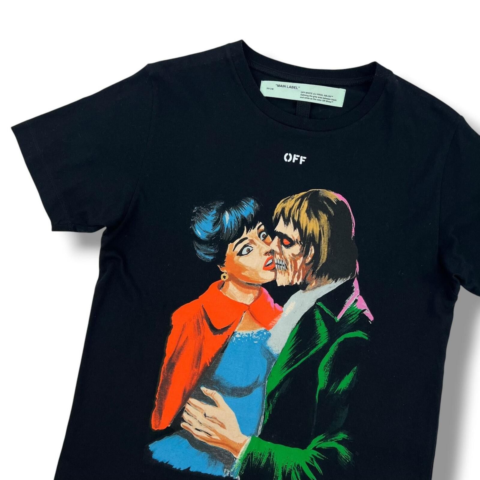 Off-White Off-White Kiss Black T Shirt Size US S / EU 44-46 / 1 - 1 Thumbnail