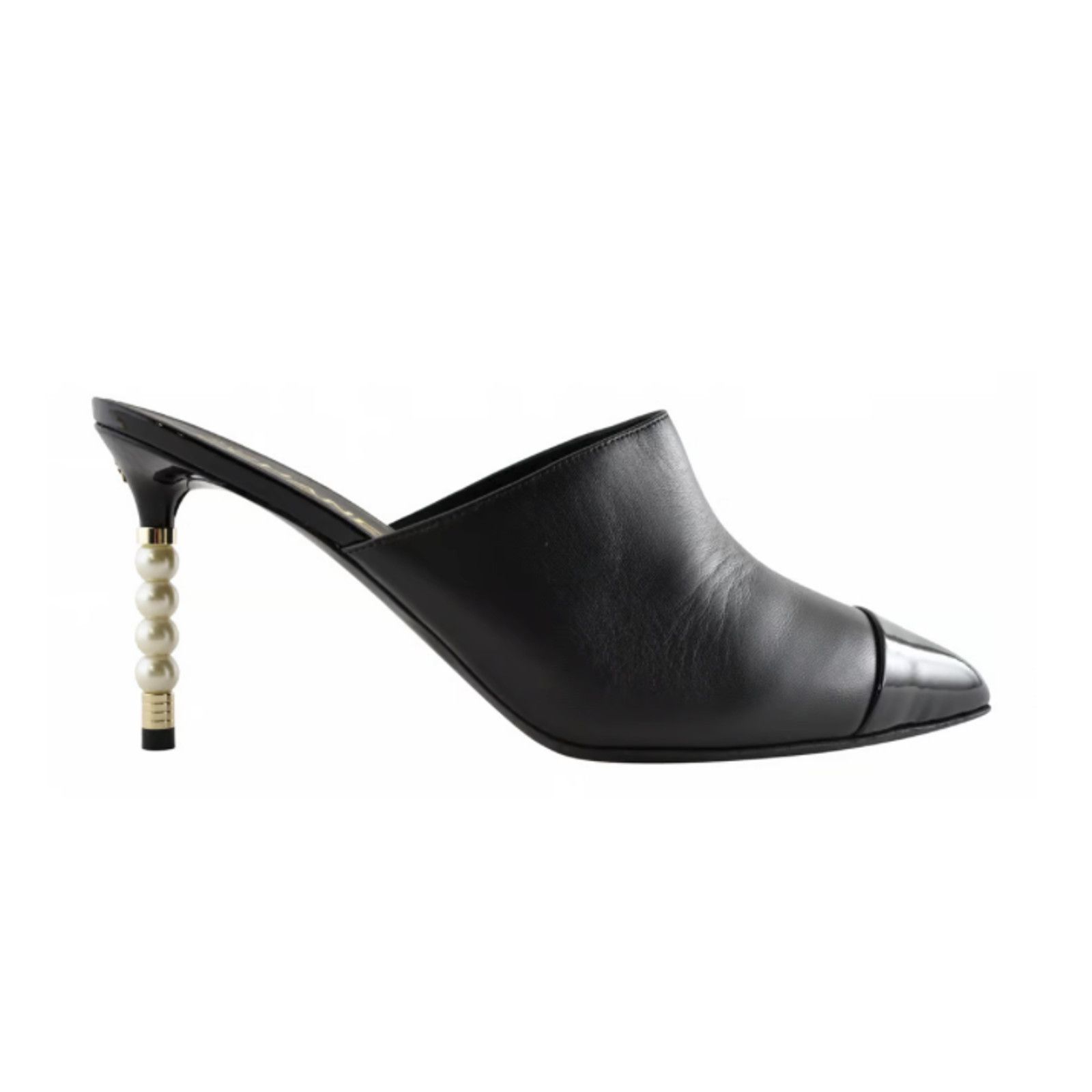 Chanel 20S Paris Rome Pearl CC Mule Slide Backless Heel Pump 36.5 Size US 6.5 / IT 36.5 - 1 Thumbnail
