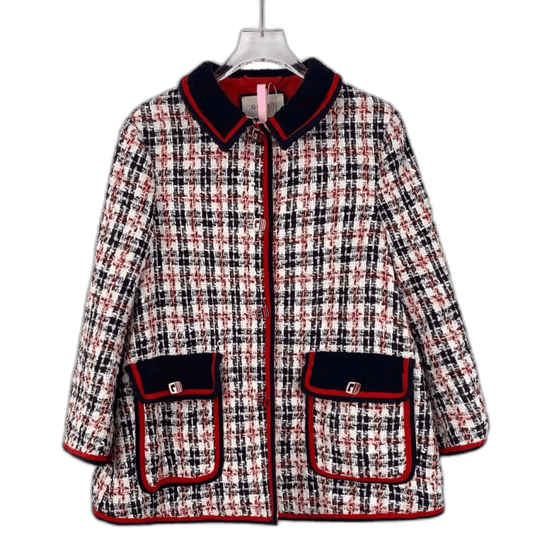 Gucci Gucci Colorful Checkered Jacket with Gold Buttons Size US M / EU 48-50 / 2 - 1 Thumbnail