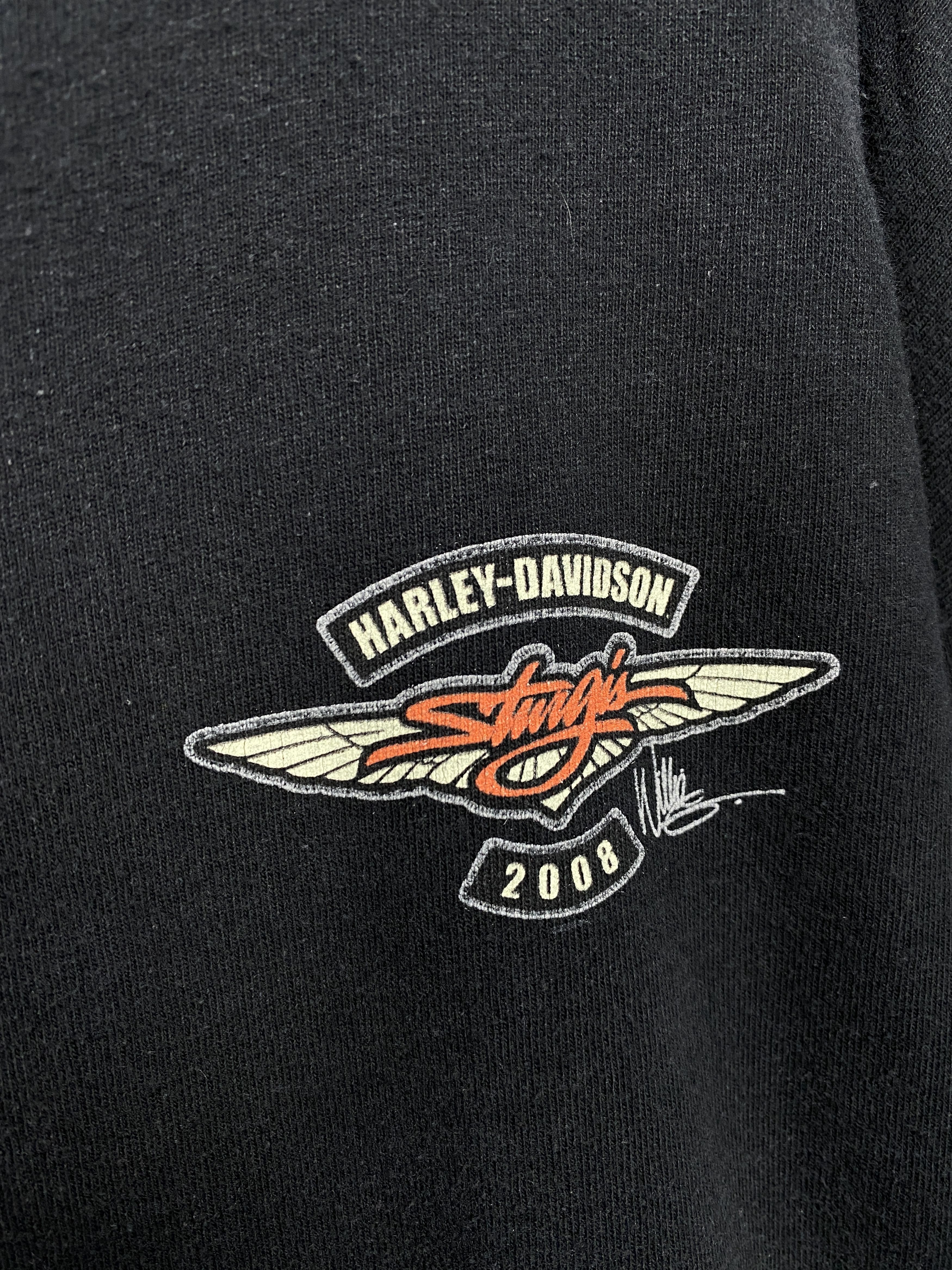 Harley Davidson Harley Davidson 2008 Vintage Long Sleeve T-Shirt Tee Size US XL / EU 56 / 4 - 6 Thumbnail