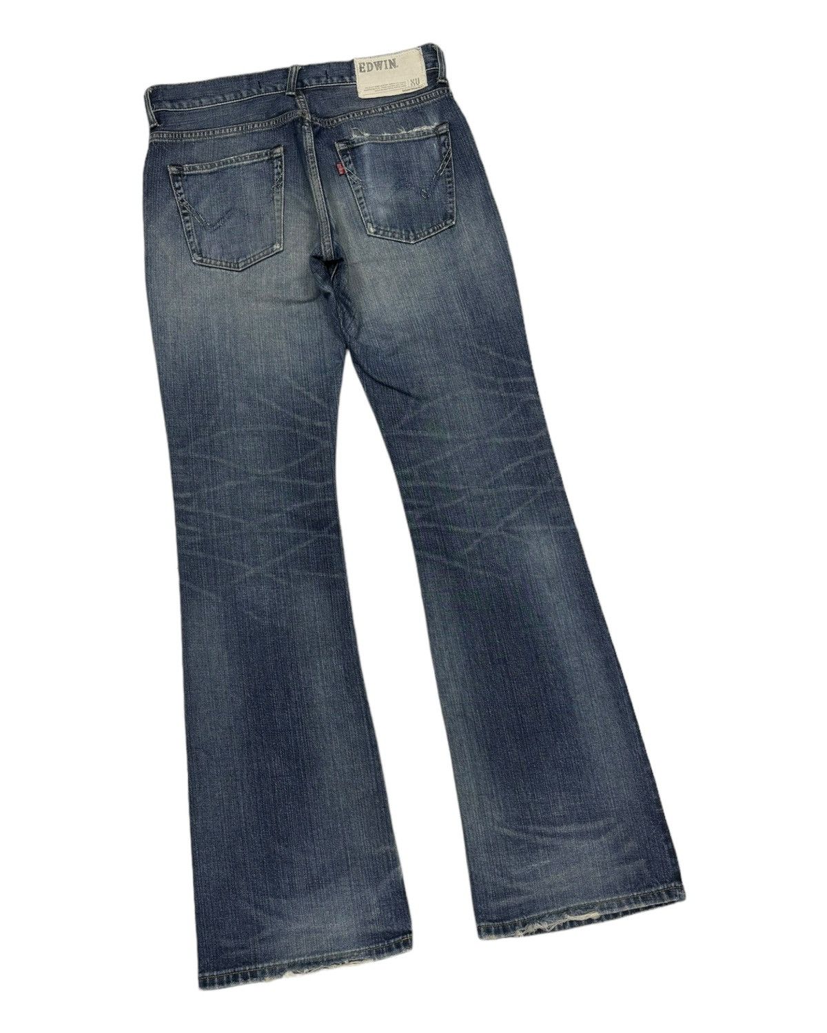 14th Addiction EDWIN EXCLUSIVE VINTAGE MODEL XU FLARE DENIM JEANS Size US 30 / EU 46 - 4 Thumbnail