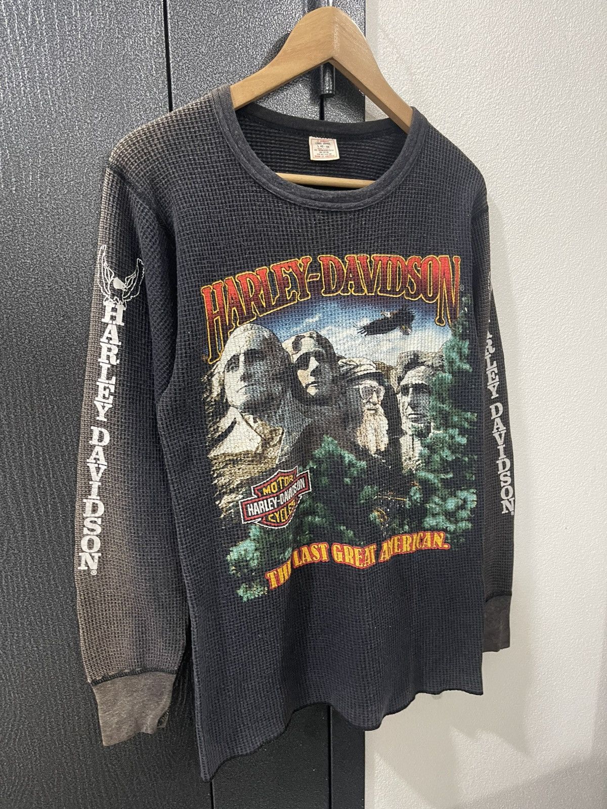 Harley Davidson Vintage Harley Davidson Longsleeve Distressed Knit Size US S / EU 44-46 / 1 - 3 Thumbnail