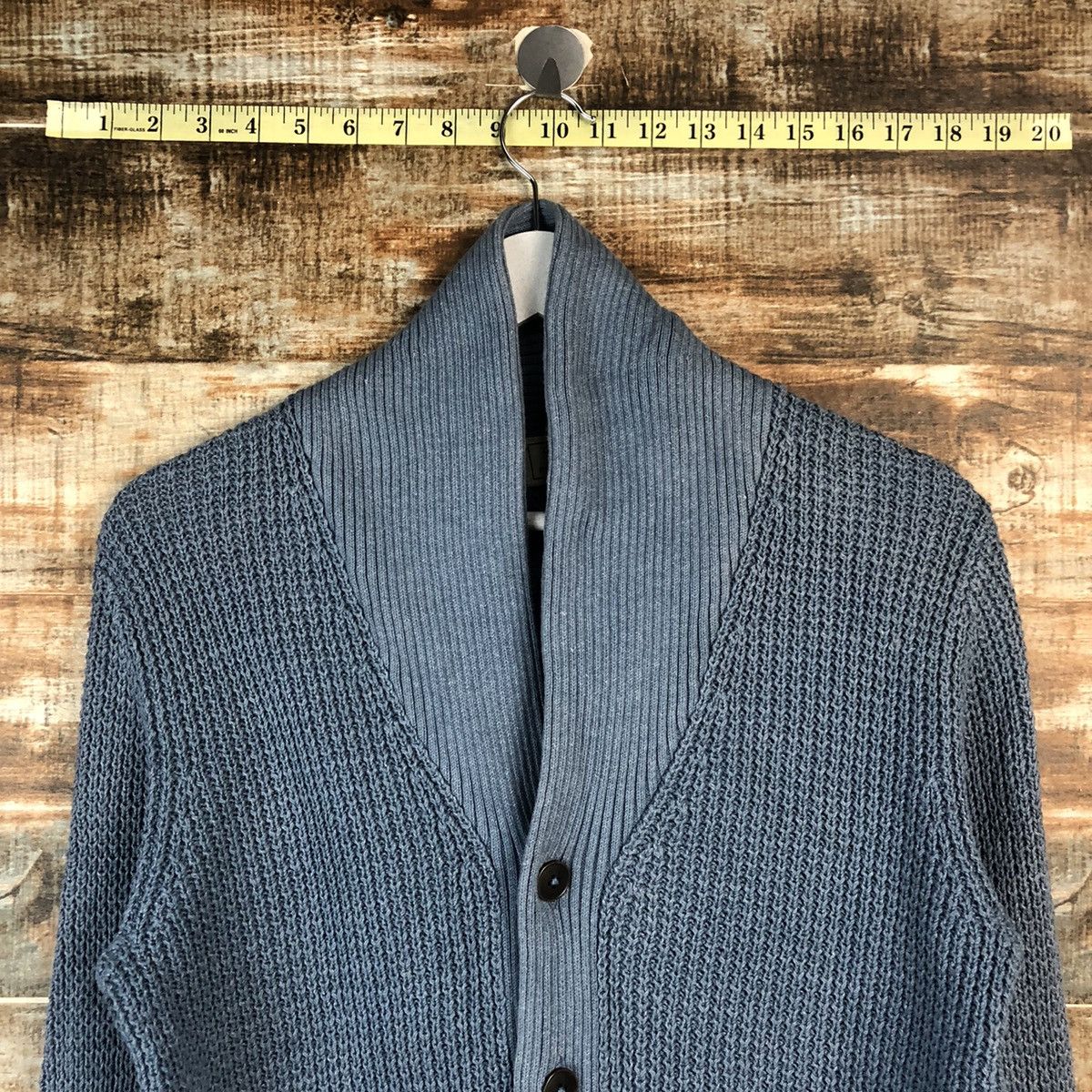 Homespun Knitwear × Japanese Brand DL Green Label Blue Cardigan Knitwear #C047 Size US M / EU 48-50 / 2 - 4 Thumbnail