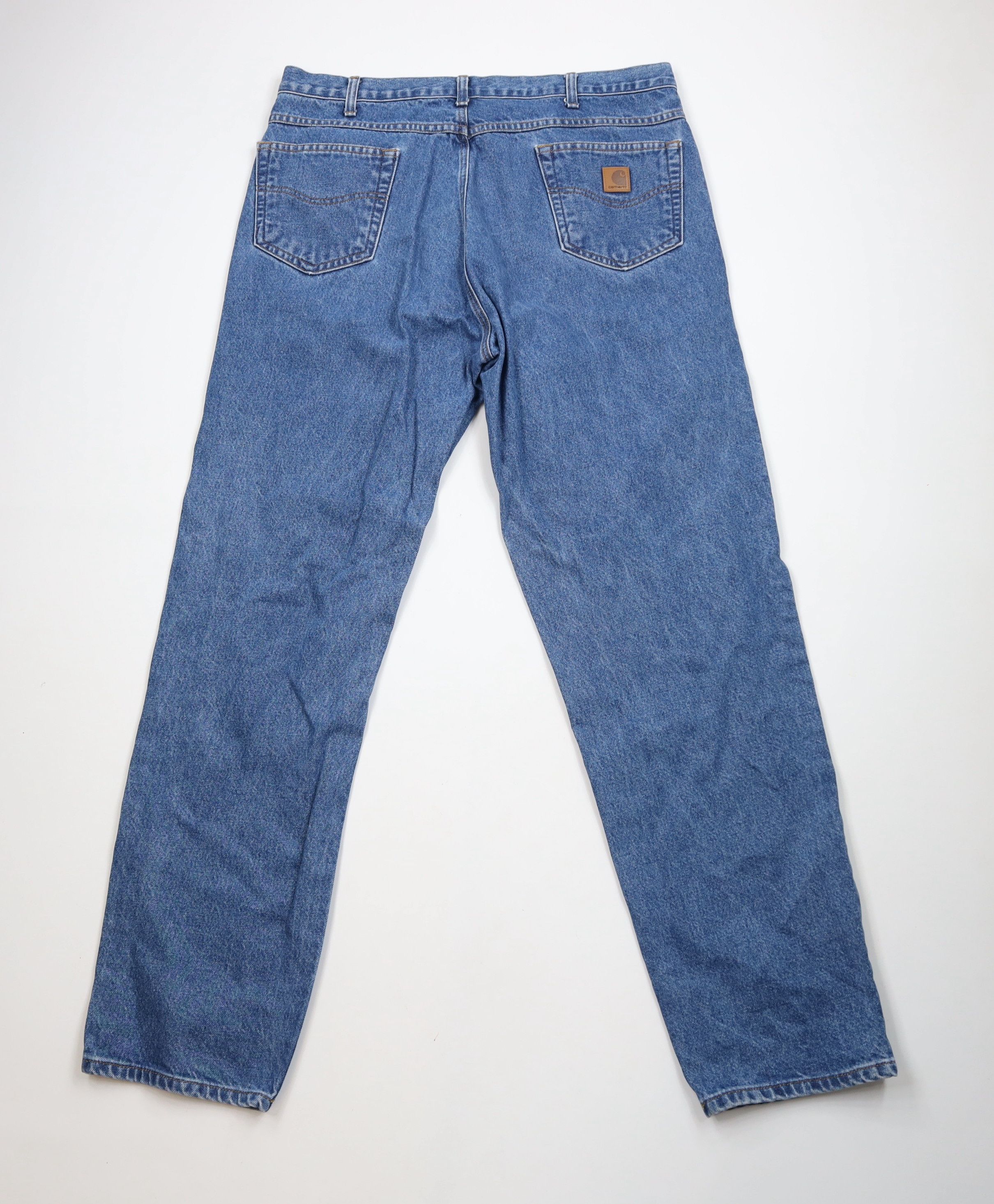 Carhartt Vintage Y2K Carhartt Spell Out Straight Leg Denim Jeans Blue Size US 40 / EU 56 - 8 Thumbnail