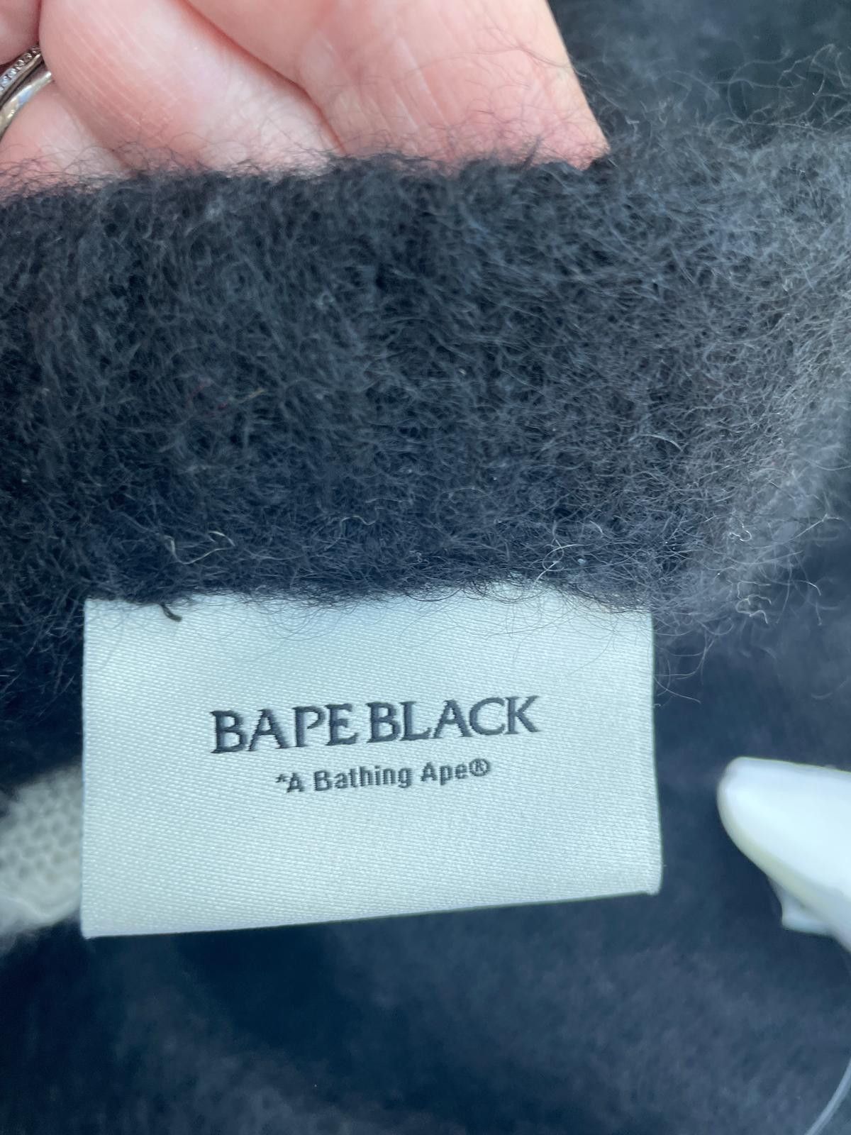 Bape Bape Black Mohair Distressed Cardigan Size US M / EU 48-50 / 2 - 5 Thumbnail