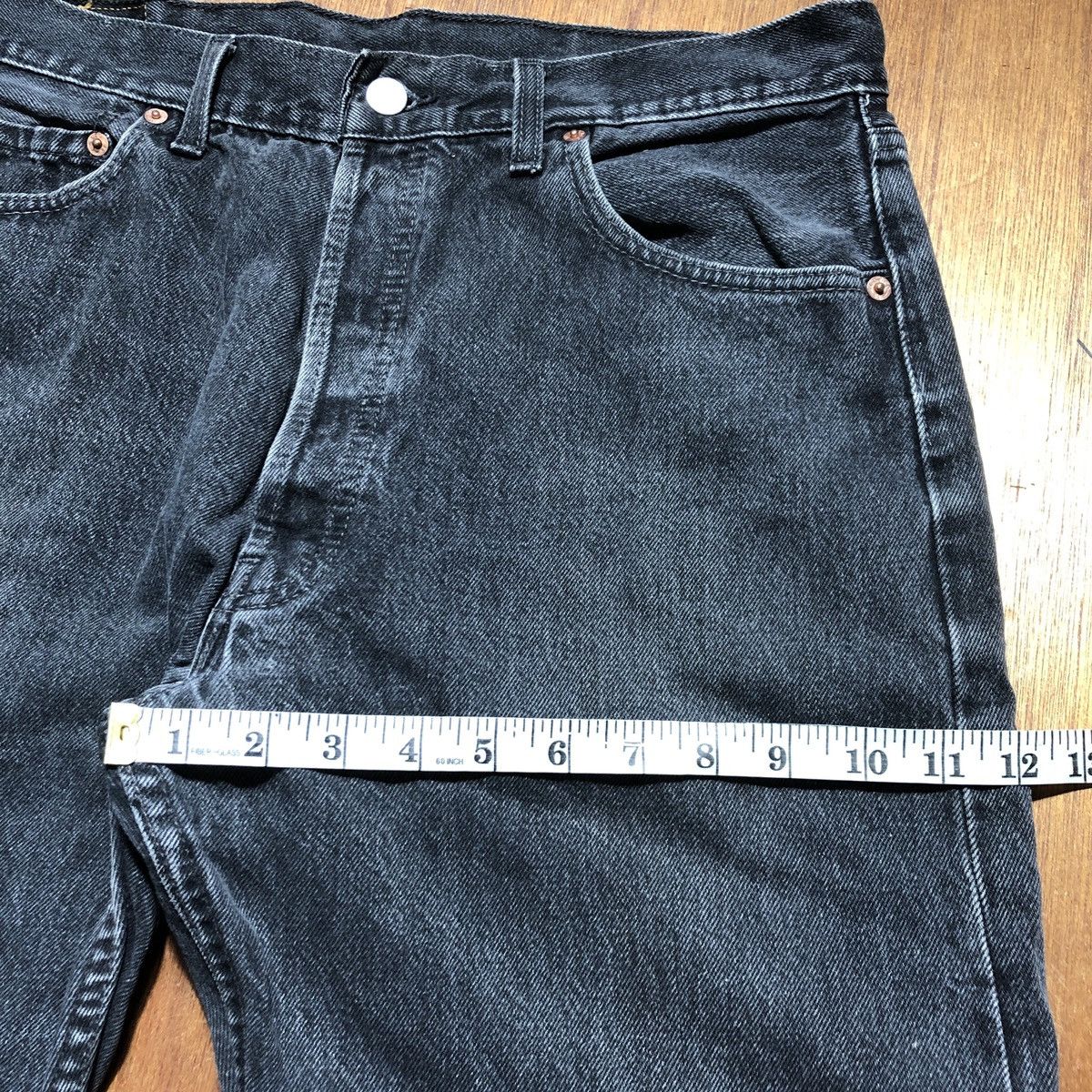Levi's Vintage Levis 501 Super Black 1995 Size US 36 / EU 52 - 7 Thumbnail