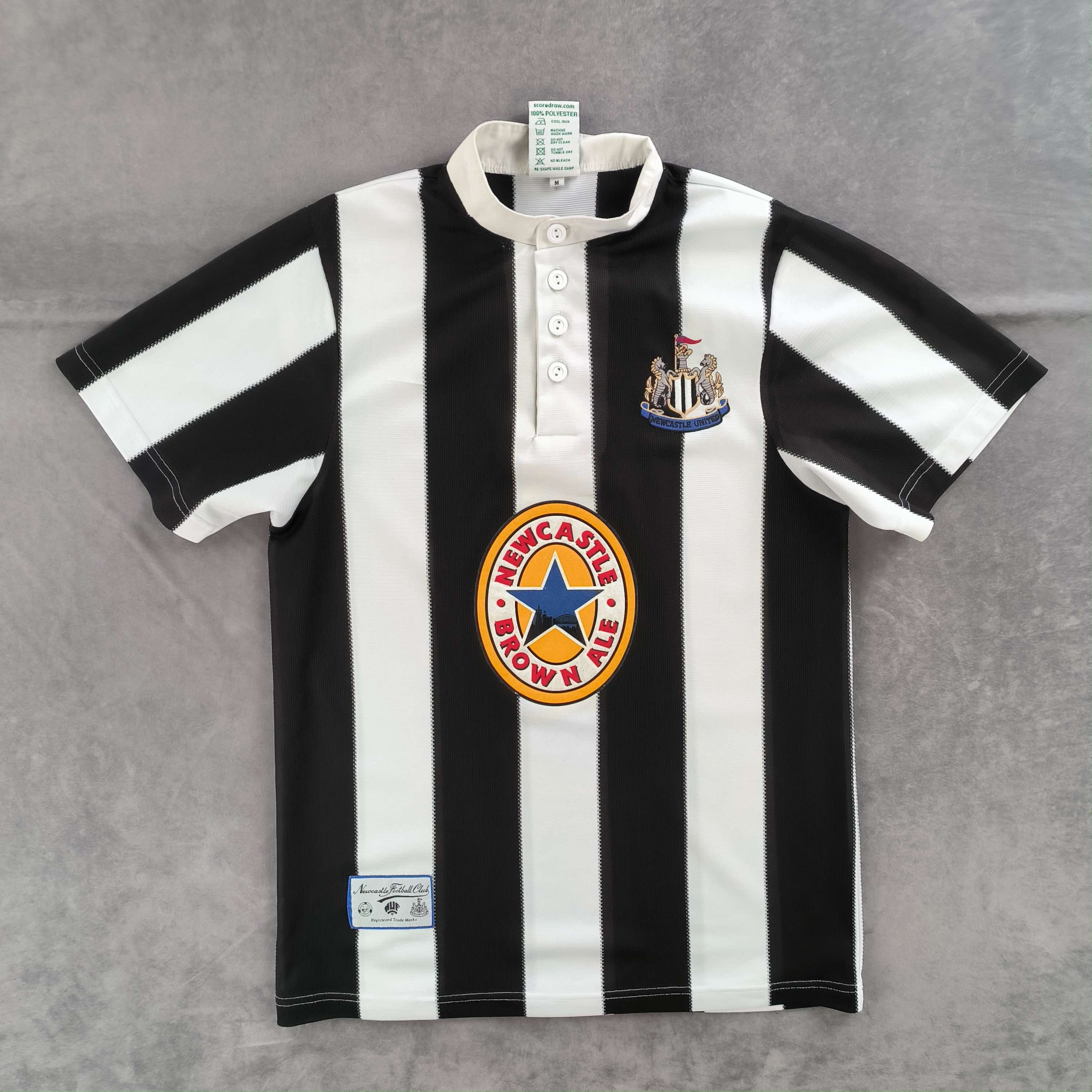 Other Newcastle United 95-97 Score Draw home retro football jersey Size US M / EU 48-50 / 2 - 1 Thumbnail