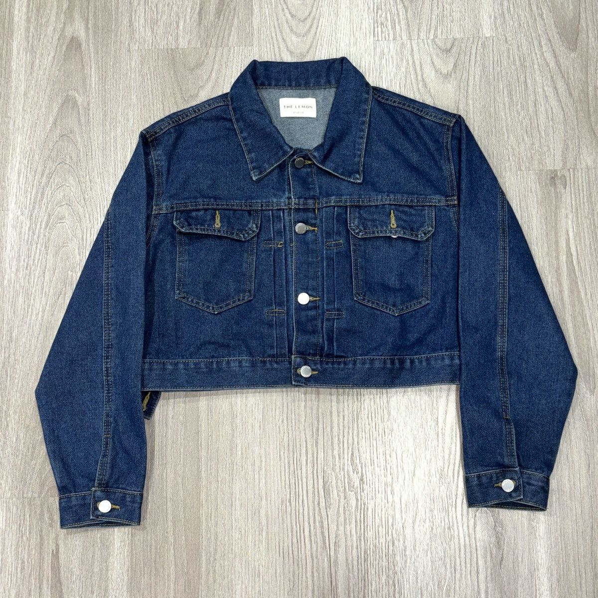 Other The Lemon Studios Jacket Womens M Cropped Denim Trucker Blue Size US M / EU 48-50 / 2 - 3 Thumbnail