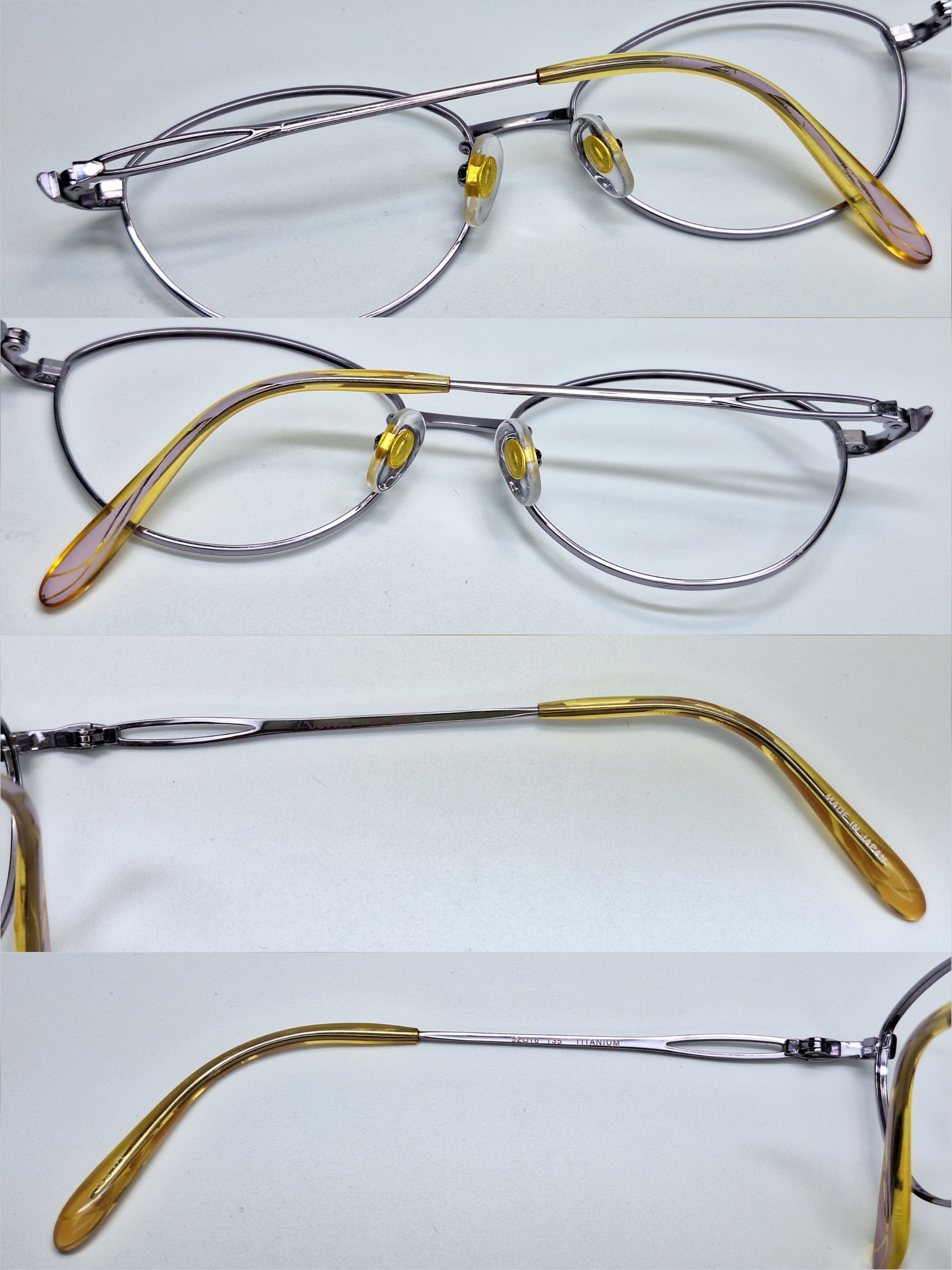 Other ELLE EL25916E TITAN-P Pure Titanium Gold Oval Eyeglass Frame Size ONE SIZE - 9 Thumbnail