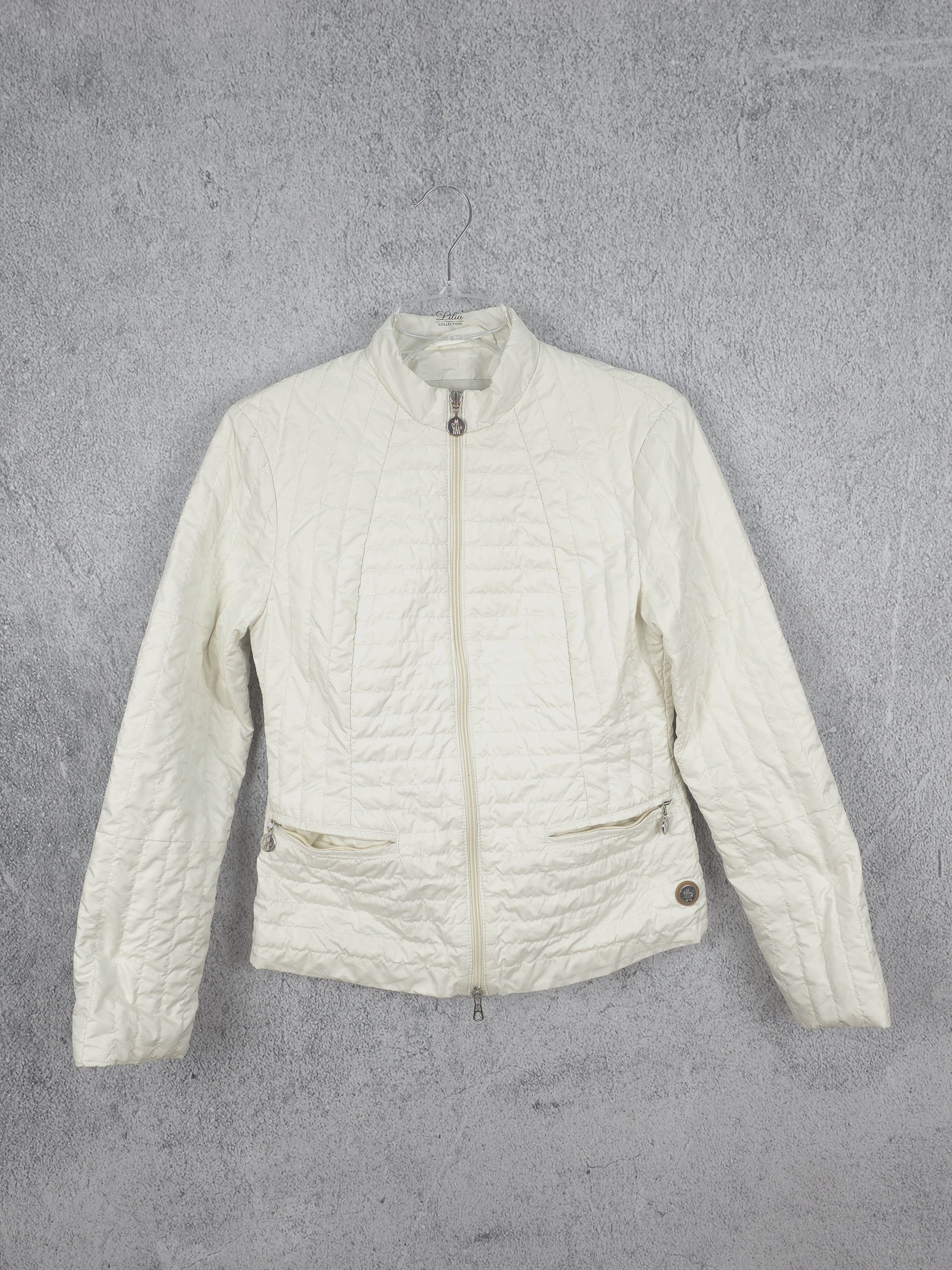 Moncler Moncler light Quilted jacket vintage ecru size S Size S / US 4 / IT 40 - 1 Thumbnail