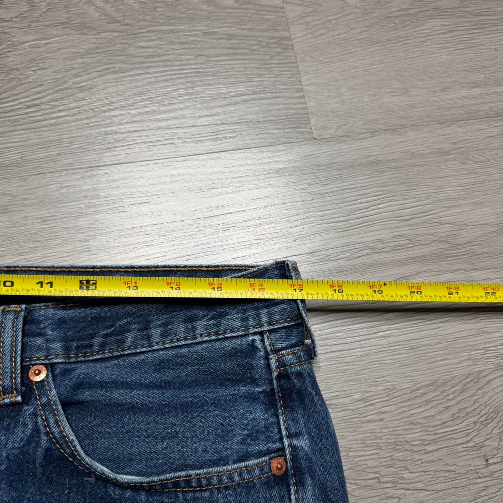 Levi's Levi’s Strauss 505 Regular Straight Stonewashed Denim Jeans Size US 34 / EU 50 - 4 Thumbnail