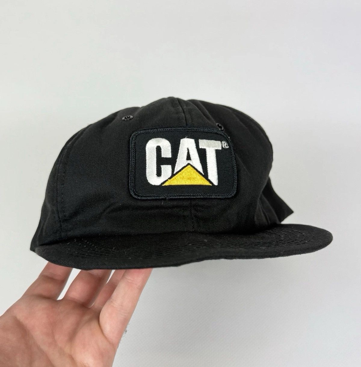 Caterpillar Vintage Cat Caterpillar Diesel Trucks Cap Hat Top Black USA Size ONE SIZE - 4 Thumbnail