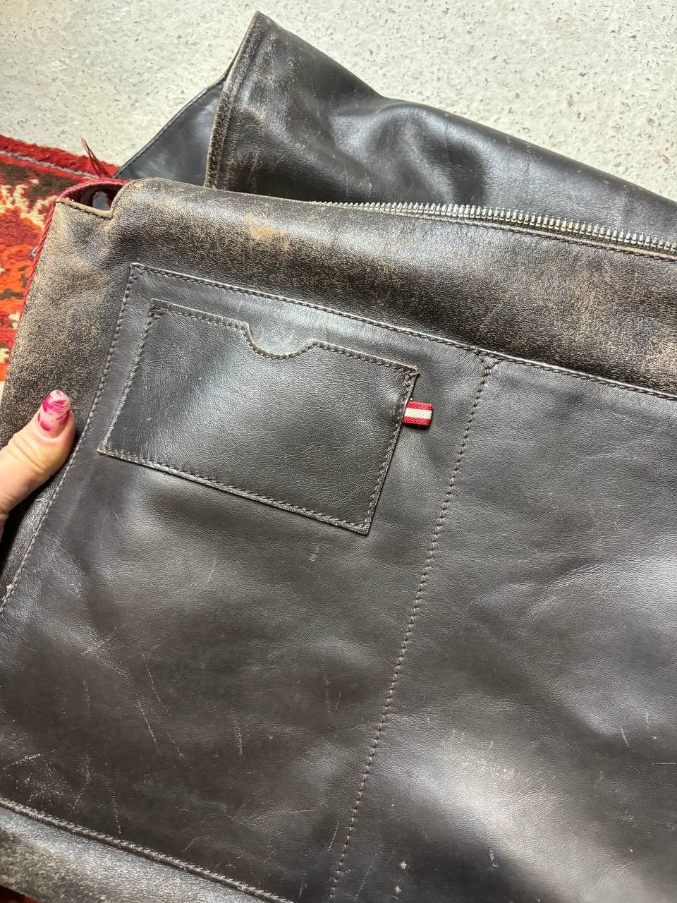 Bally × Vintage Vintage Y2K Bally Leather Messenger Crossbody Shoulder Bag Size ONE SIZE - 6 Thumbnail