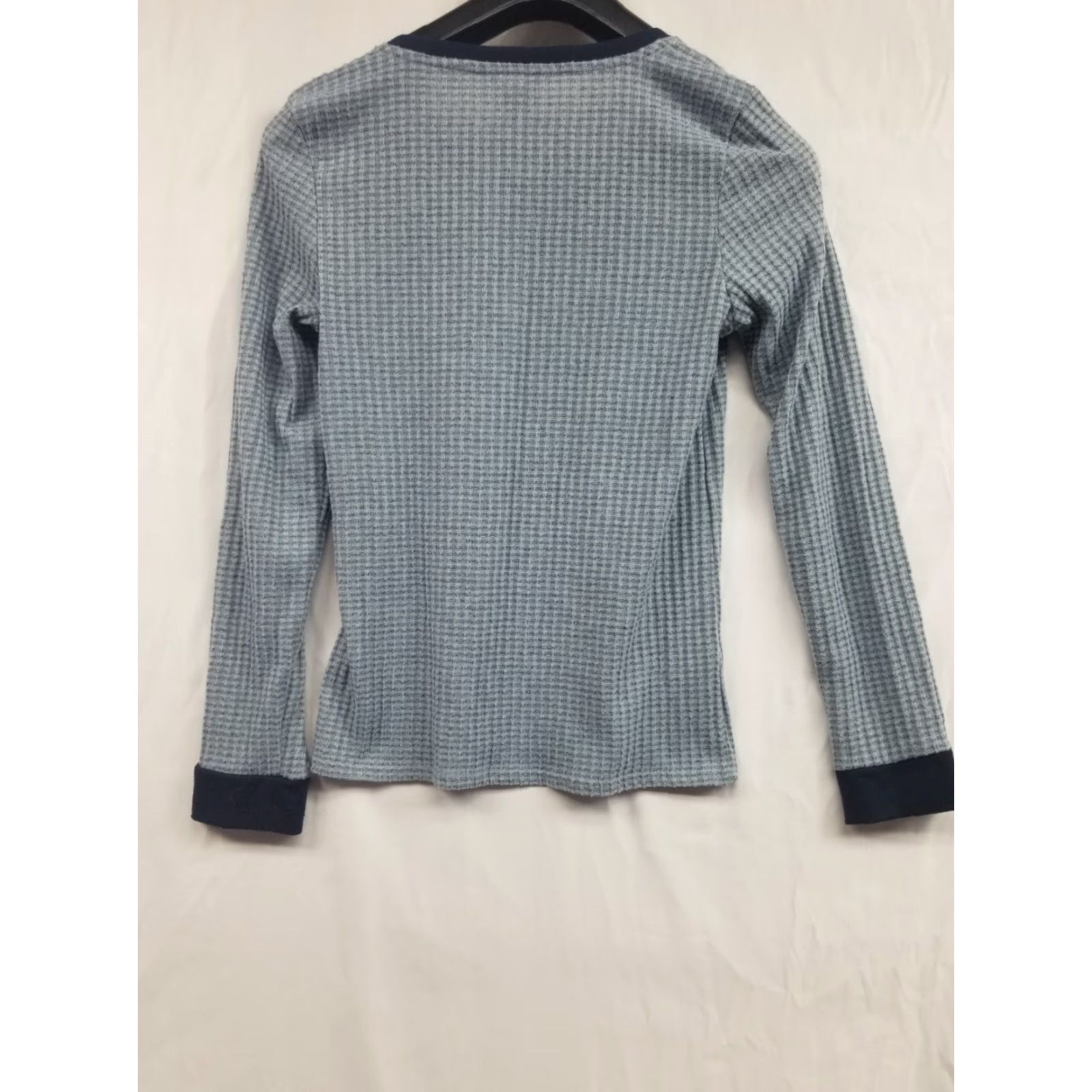 Lucky Brand Lucky Brand Pajama Top Women Small Long Sleeve Blue - Vintage No, Size S, Fair Isle Pattern, Polyester, Regular, Machine Washable Size S / US 4 / IT 40 - 2 Thumbnail