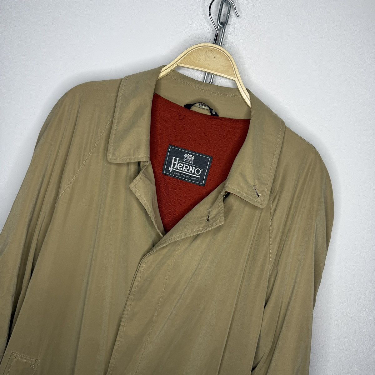 Herno HERNO Made in Italy Light Cotton Trench Coat Size US L / EU 52-54 / 3 - 4 Thumbnail