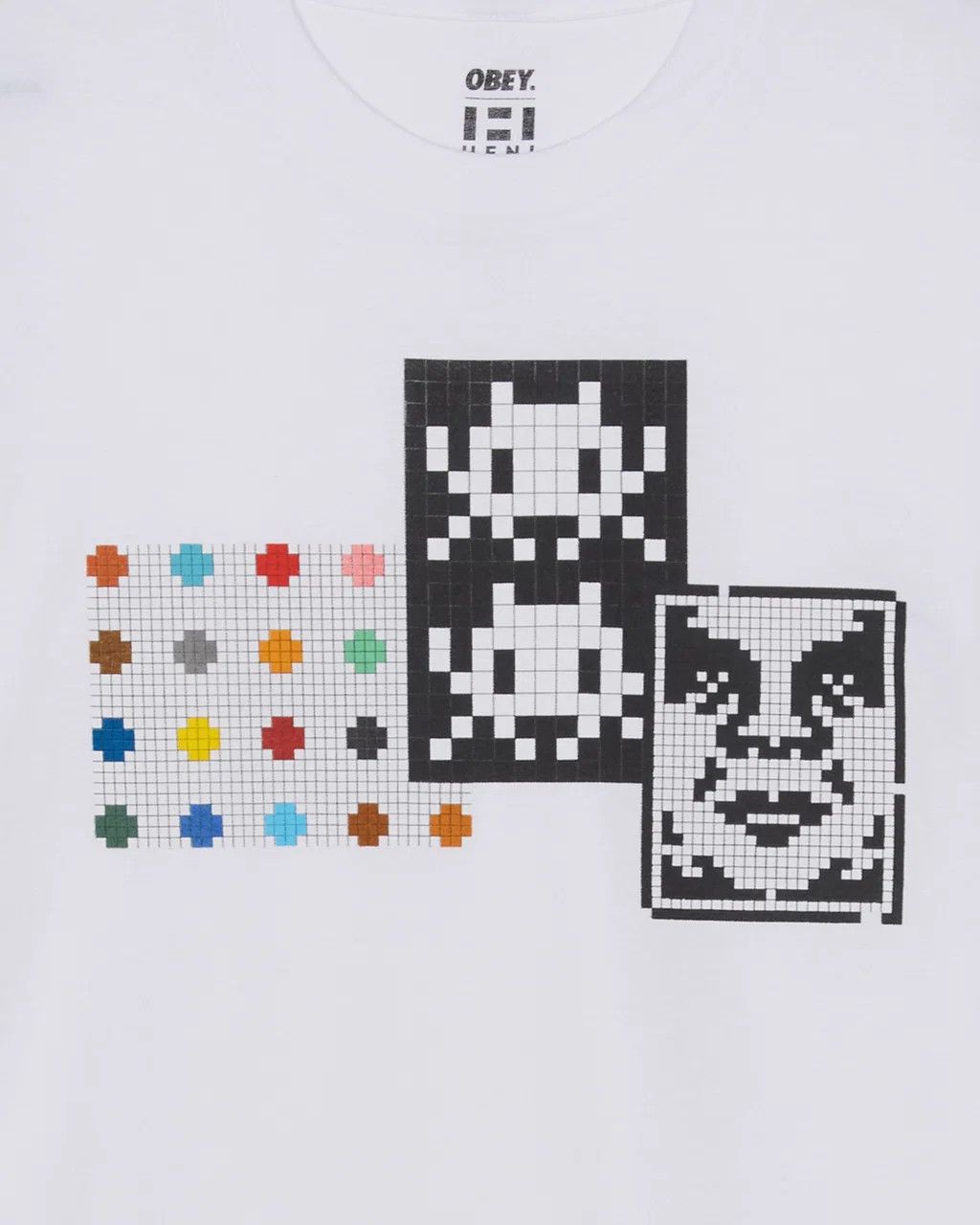 Obey × Shepard Fairey OBEY x DAMIEN HIRST x INVADER Triple Trouble Tee XL Size US XL / EU 56 / 4 - 2 Thumbnail