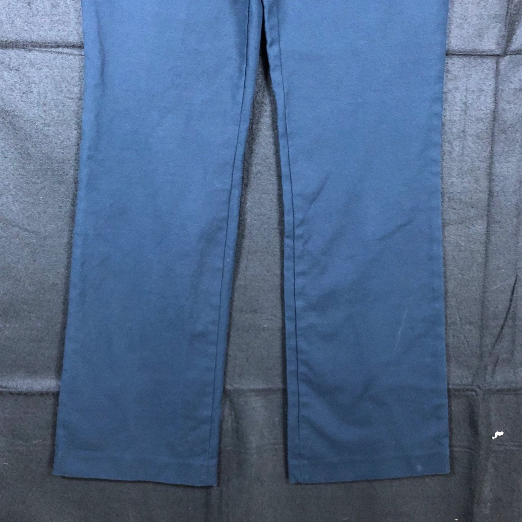 Banana Republic Banana Republic Women Pants Blue Martin Fit Straight Leg Workwear Stretch Adult 6 Solid Twill Dress Pants Size 30" / US 8 / IT 44 - 3 Thumbnail