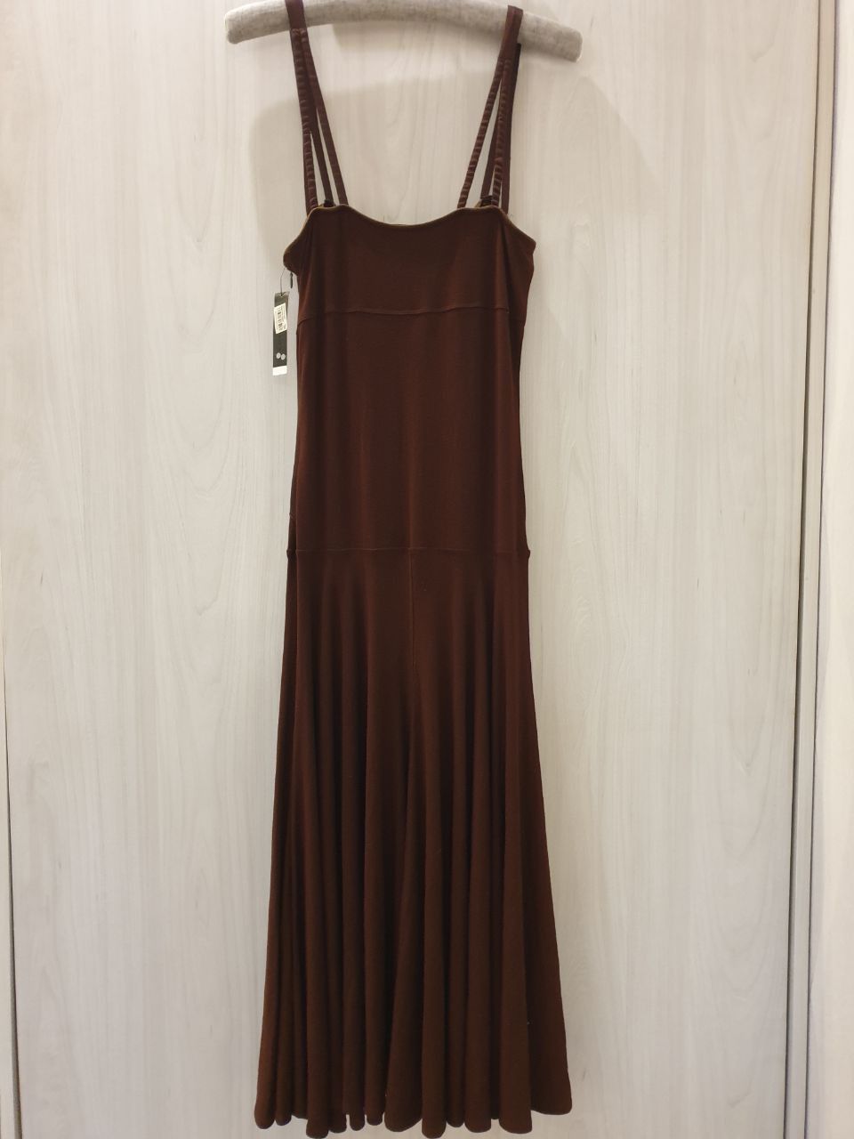 DKNY $1050 DKNY chocolate brown midi dress sz M Brand New Size M / US 6-8 / IT 42-44 - 8 Thumbnail