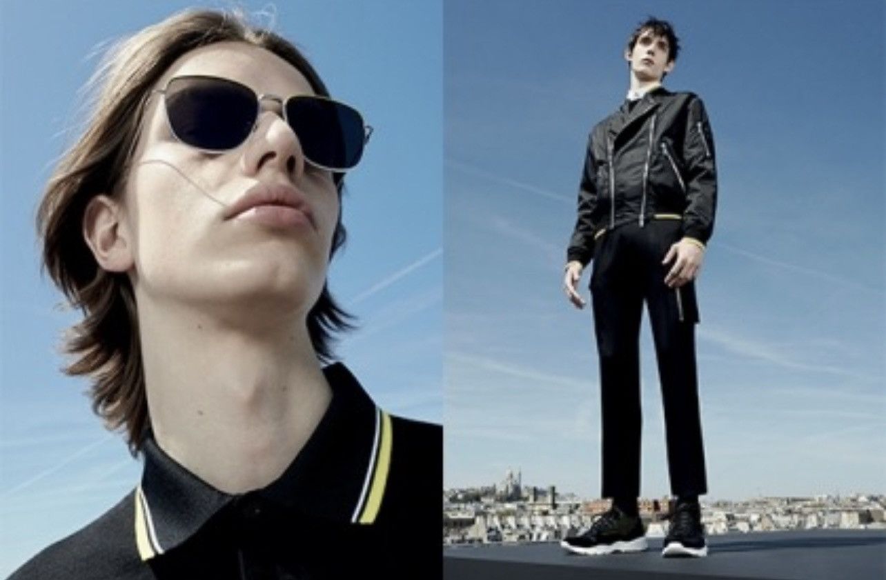Dior Homme bomber jacket 48 black yellow