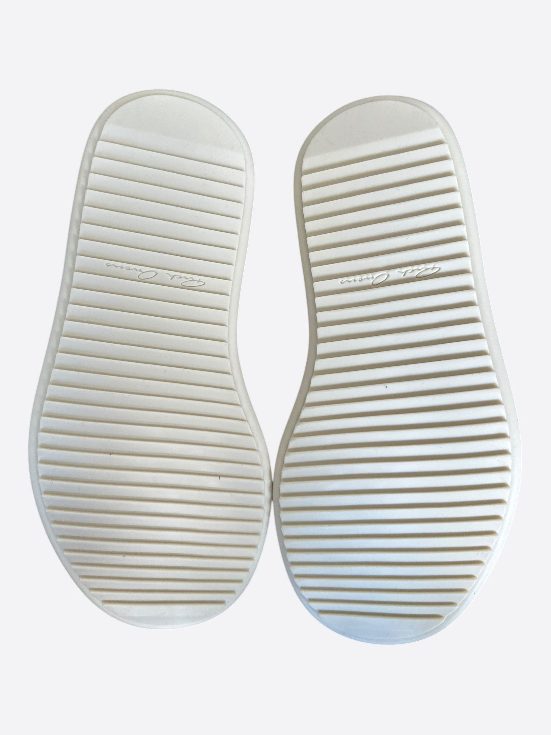 Rick Owens White Leather Mega Bumper Women's Low Top Sneakers Size US 10 / IT 40 - 7 Thumbnail