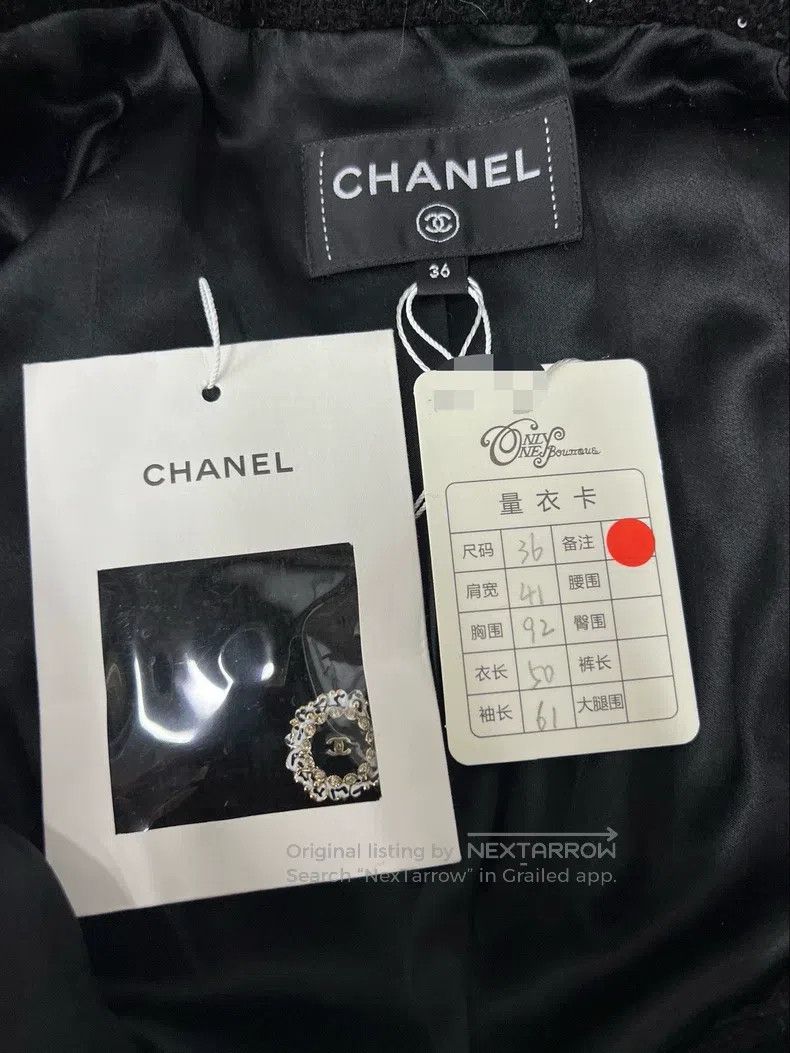 Chanel Chanel 25K black sequin lapel jacket Size XS / US 0-2 / IT 36-38 - 4 Thumbnail