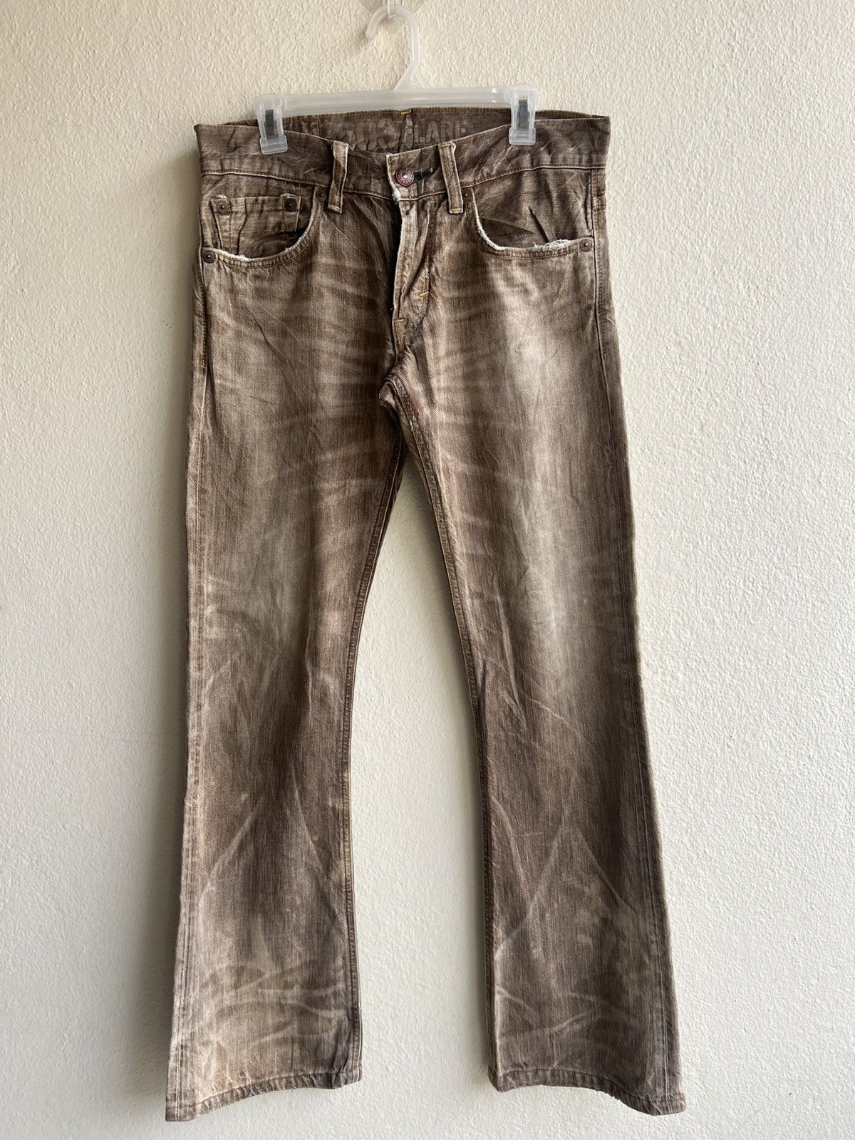 Vintage Clawmark Faded Denim Y2K Edwin BT5001 503 Flare Jeans Size US 30 / EU 46 - 2 Thumbnail