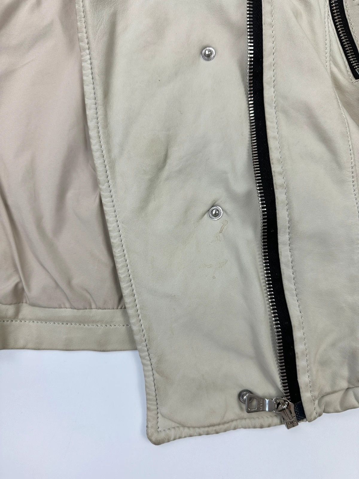 Prada Prada Sport FW02 Beige Perfecto Leather Multi Pocket Jacket Size M / US 6-8 / IT 42-44 - 13 Thumbnail