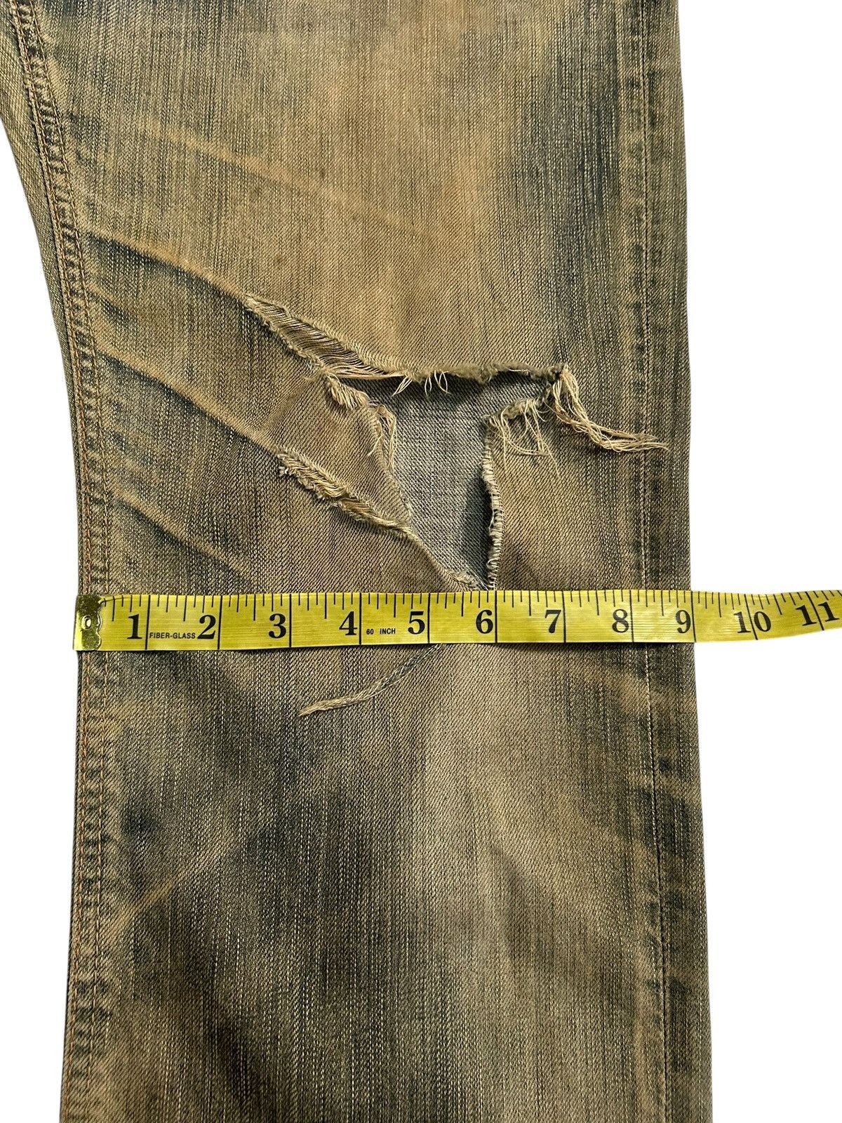 Kapital Vintage Edwin 503 RUSTY MUD WASH Distressed Denim Jeans 🎌☠️ Size US 34 / EU 50 - 20 Thumbnail