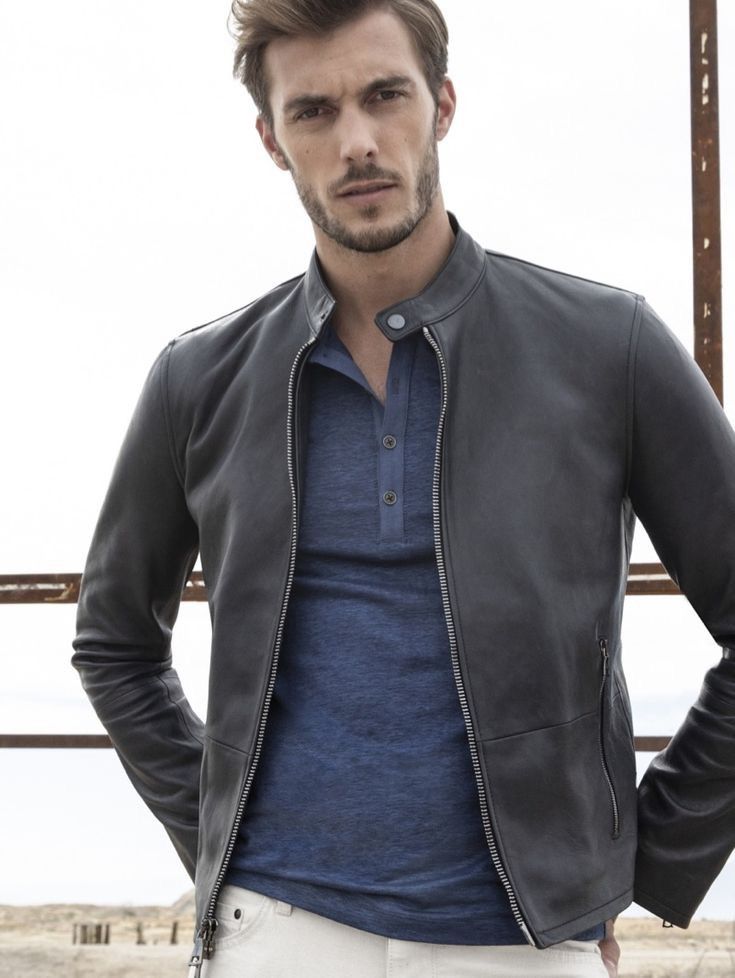 John Varvatos Zip Front Biker Jacket. 52 Size US L / EU 52-54 / 3 - 3 Thumbnail