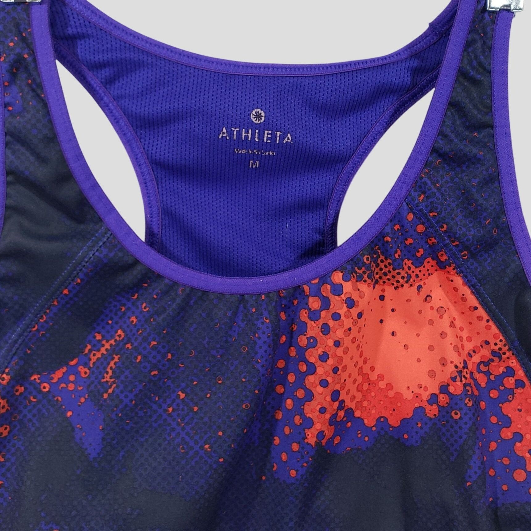 Athleta Athleta Double Dare Sports Bra Electro Splatter Print Size M Size M / US 6-8 / IT 42-44 - 4 Thumbnail