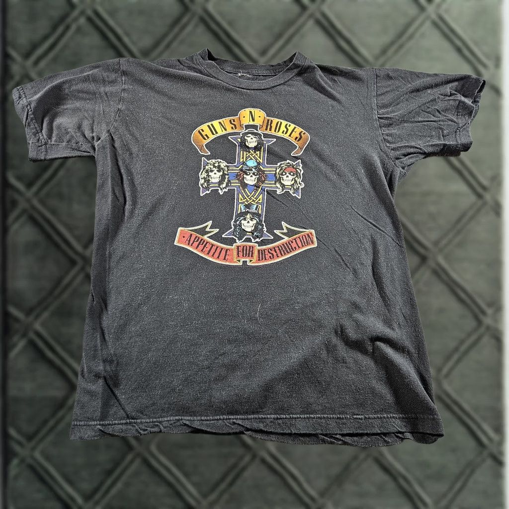 Vintage Guns N' Roses Shirt Mens Small Black Appetite For Destruction Rock Band Tee Size US S / EU 44-46 / 1 - 1 Thumbnail