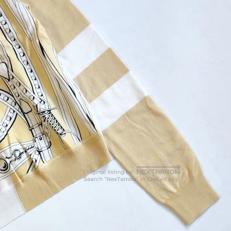 Hermes Hermes Twillaine Horse Belly Pattern Long Sleeve Knit Swea Size XXS / US 00 / IT 34 - 3 Thumbnail