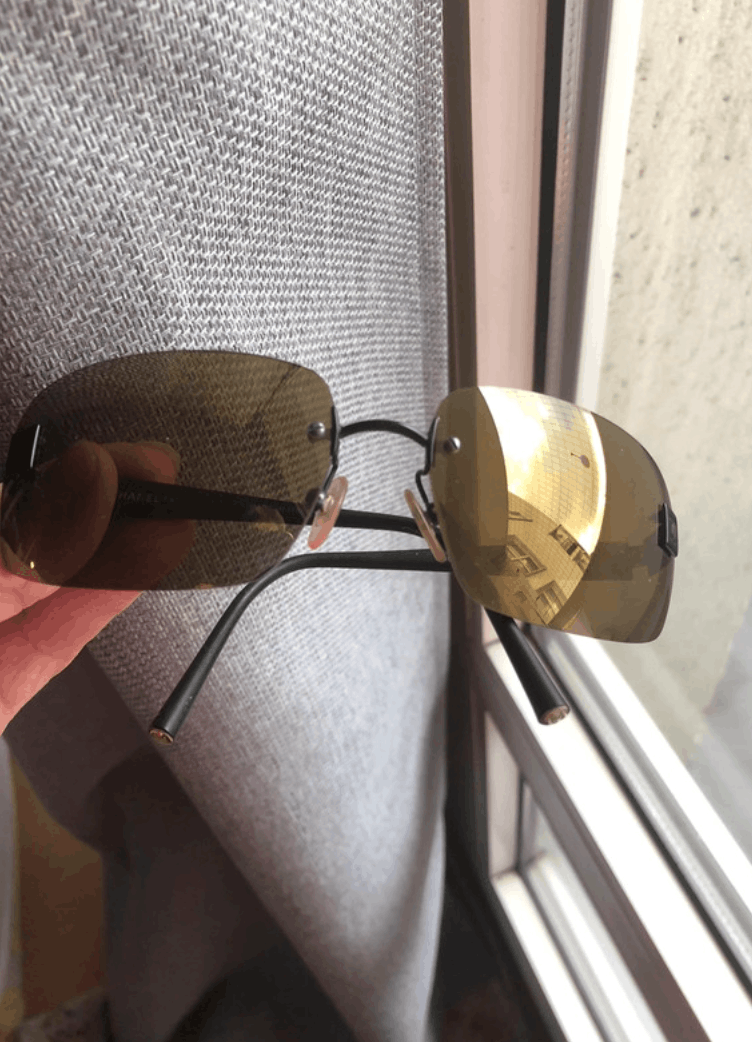 Chanel × Vintage CHANEL SUNGLASSES 4026 LOGO ICONIC 4017 Mask RI903 Size ONE SIZE - 2 Thumbnail
