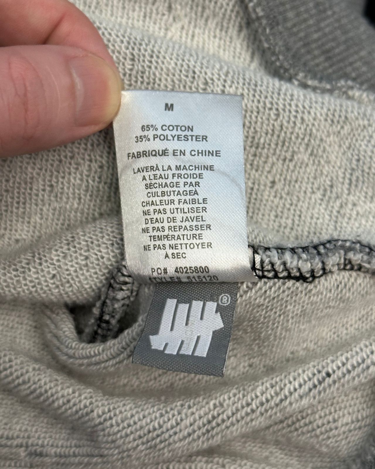 Undefeated Undefeated Out Runner Black/Gray Two-Tone Hoodie - Medium Size US M / EU 48-50 / 2 - 9 Thumbnail