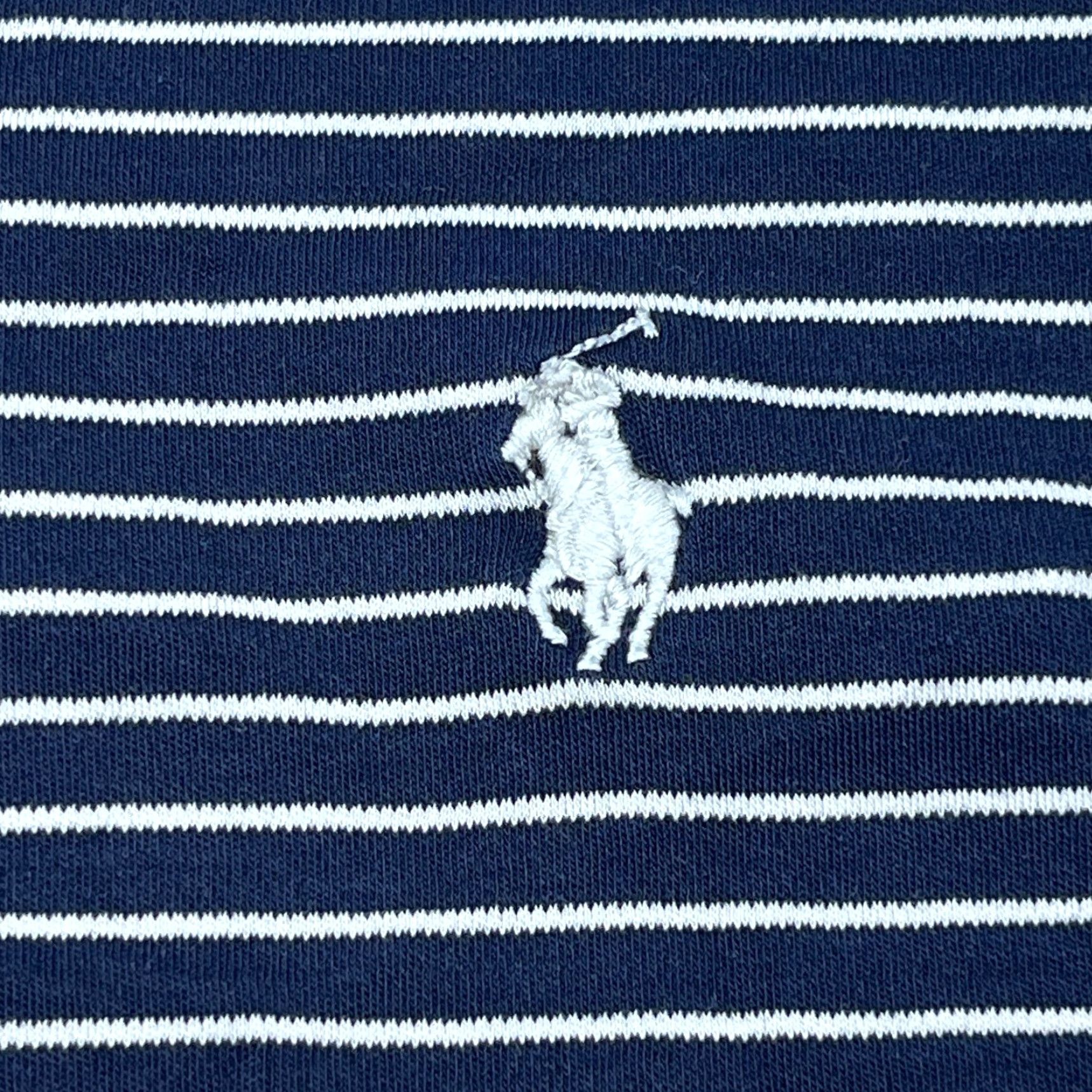 Polo Ralph Lauren Ralph Lauren Polo Shirt Men Large Blue White Striped Golf Size US L / EU 52-54 / 3 - 3 Thumbnail