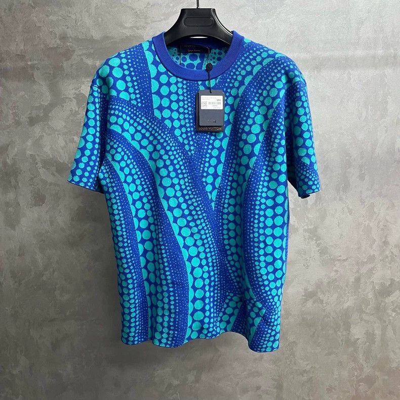 Louis Vuitton Louis Vuitton Blue Co-branded Face Logo Embroidered Pullov Size US M / EU 48-50 / 2 - 1 Thumbnail