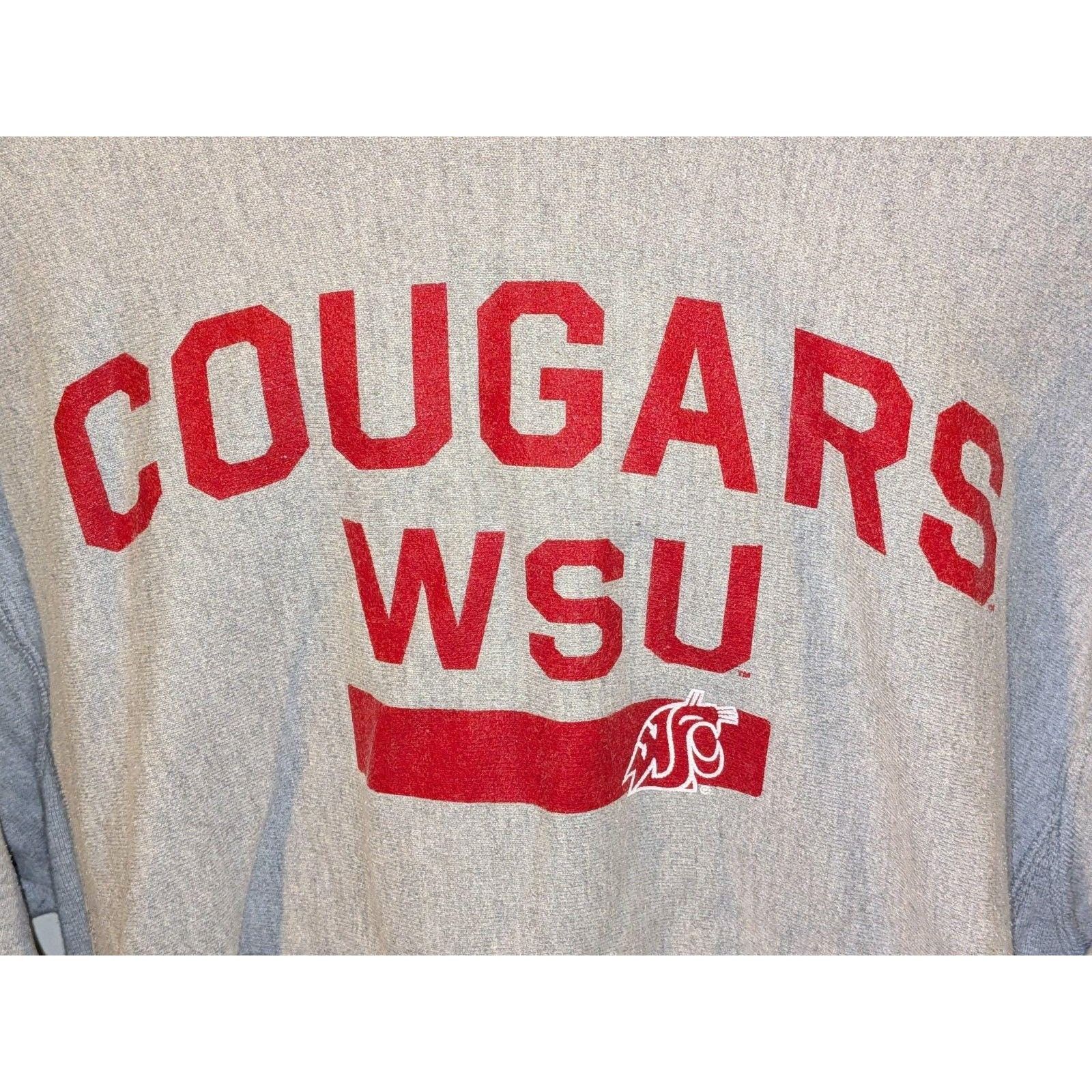 Champion Vintage Champion Reverse Weave WSU Cougars M Gray Hoodie Size US M / EU 48-50 / 2 - 2 Thumbnail