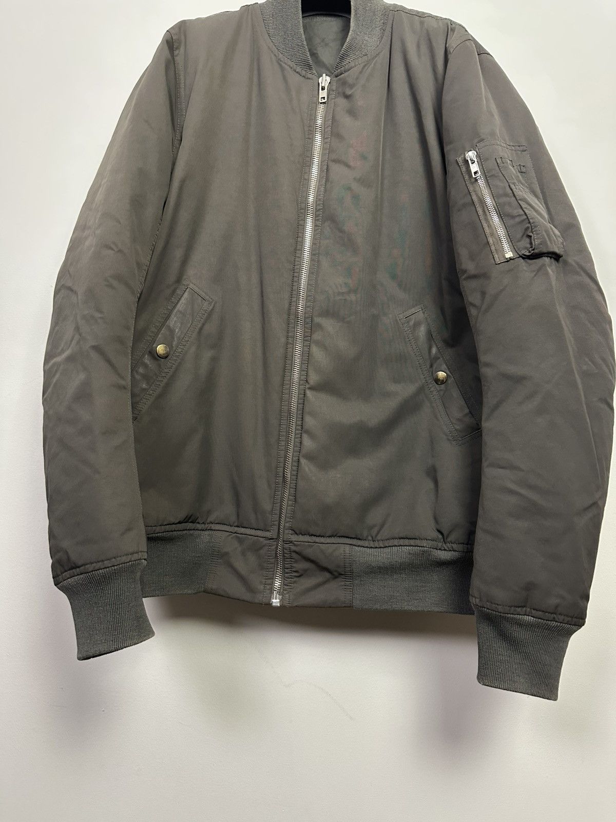 Rick Owens FW14 ‘MOODY’ Padded Bomber Jacket Size US L / EU 52-54 / 3 - 3 Thumbnail
