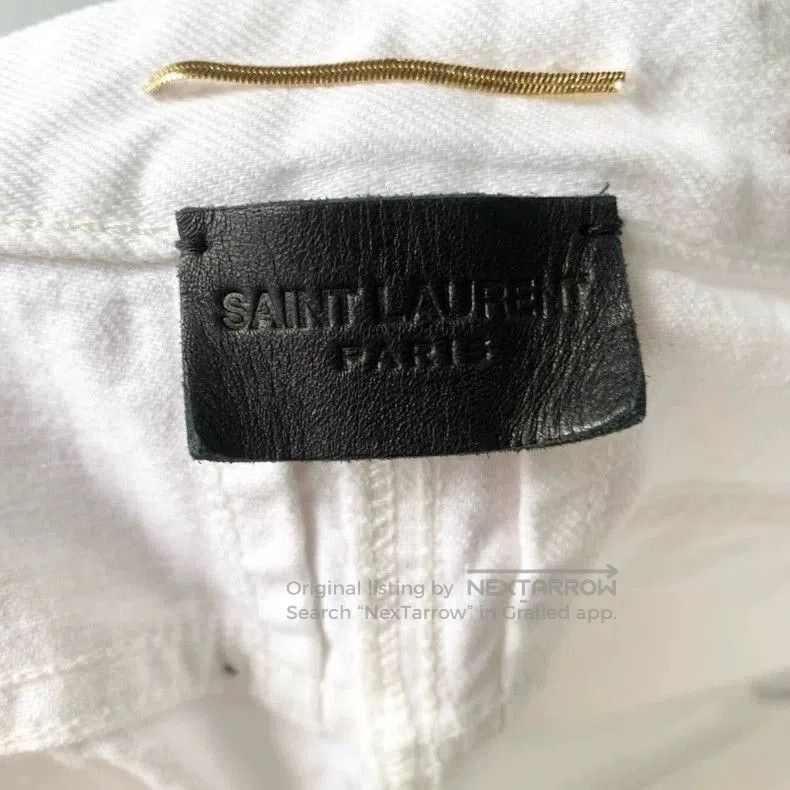 Saint Laurent Paris Saint Laurent Paris White Denim Pants. Size US 28 / EU 44 - 3 Thumbnail