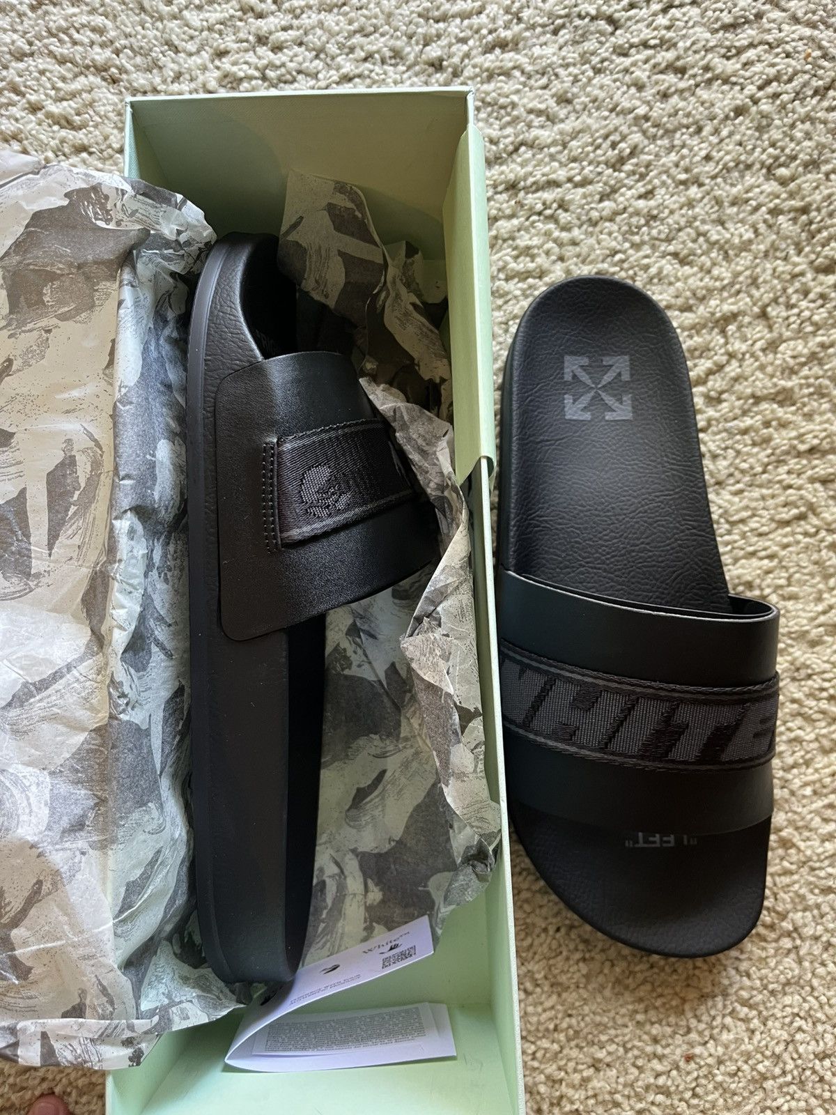 Off white slides size 45 Off-White Slides with logo | Women main image 2