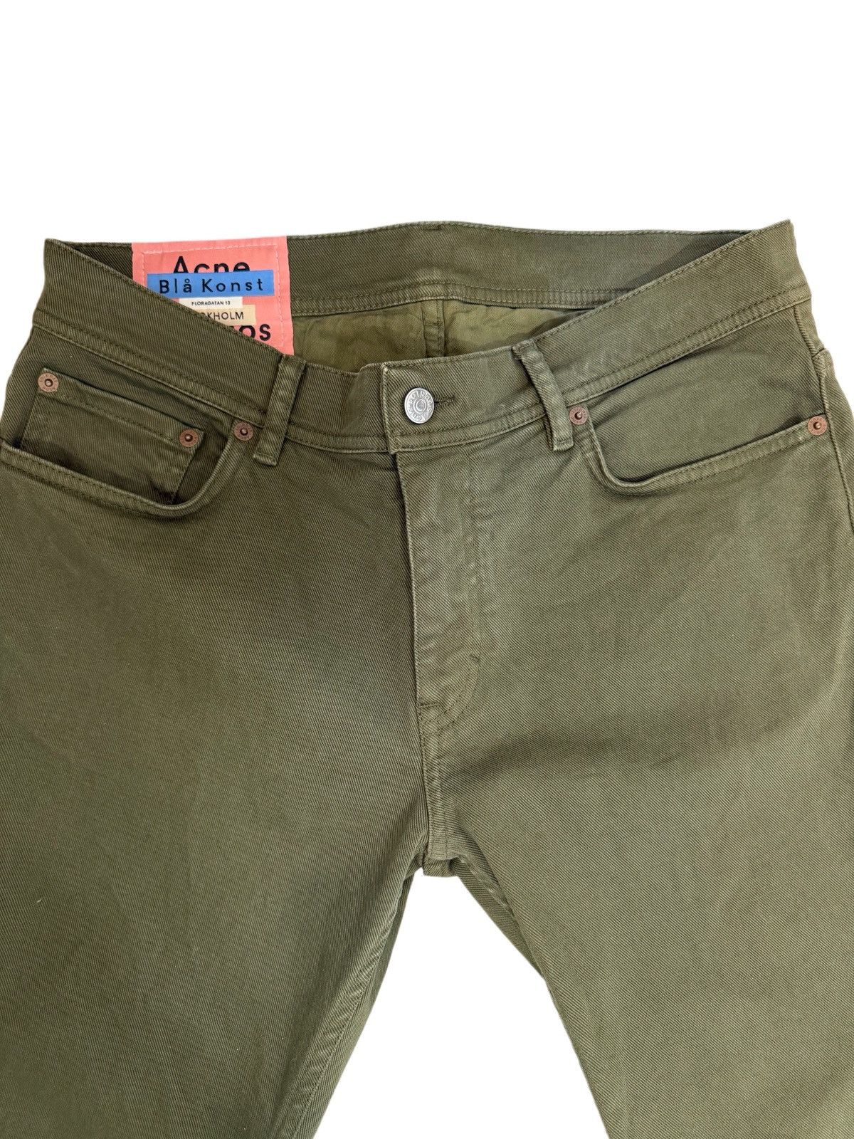 Acne Studios Acne Studios Jeans - Stockholm Green Size US 32 / EU 48 - 2 Thumbnail