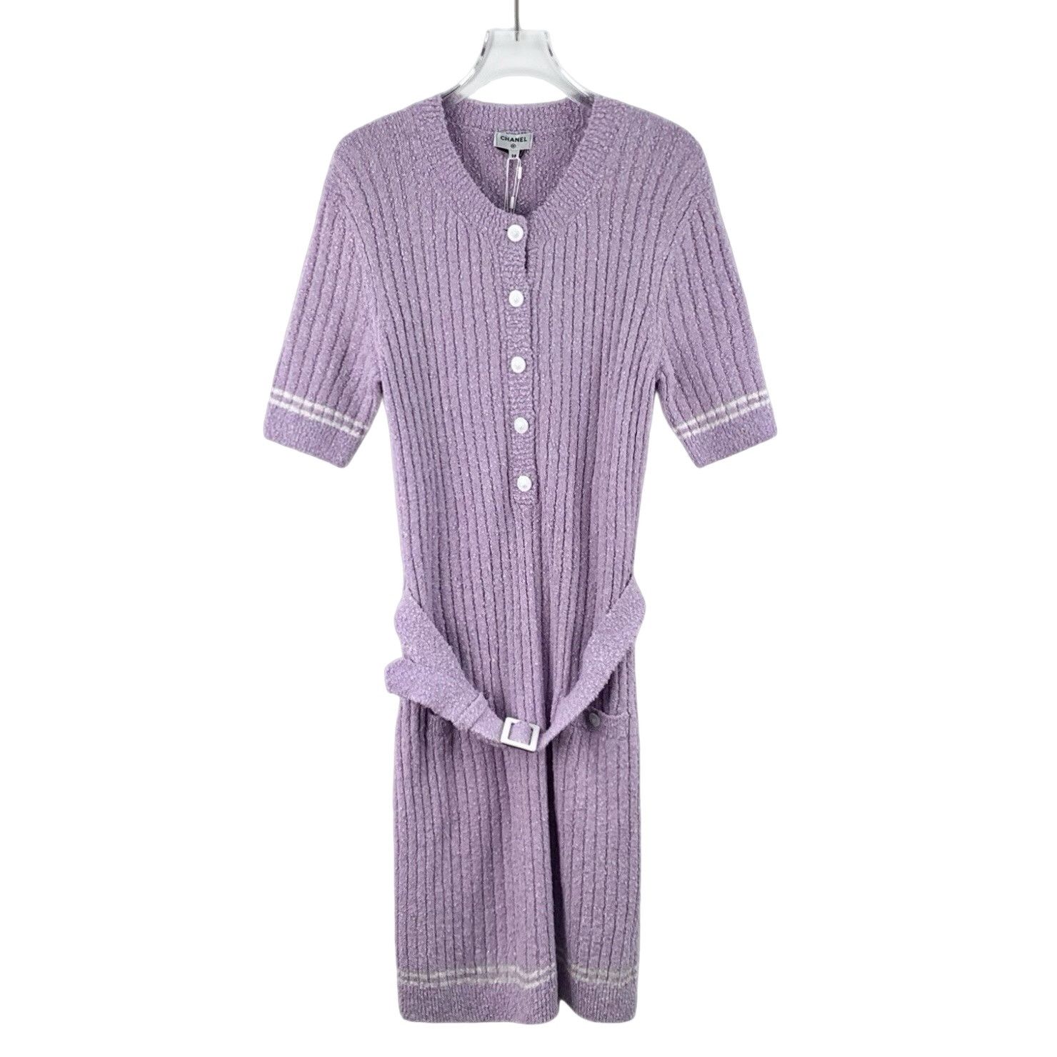 Chanel Chanel 22P Lilac Tweed Mini Dress 38 Size S / US 4 / IT 40 - 1 Thumbnail