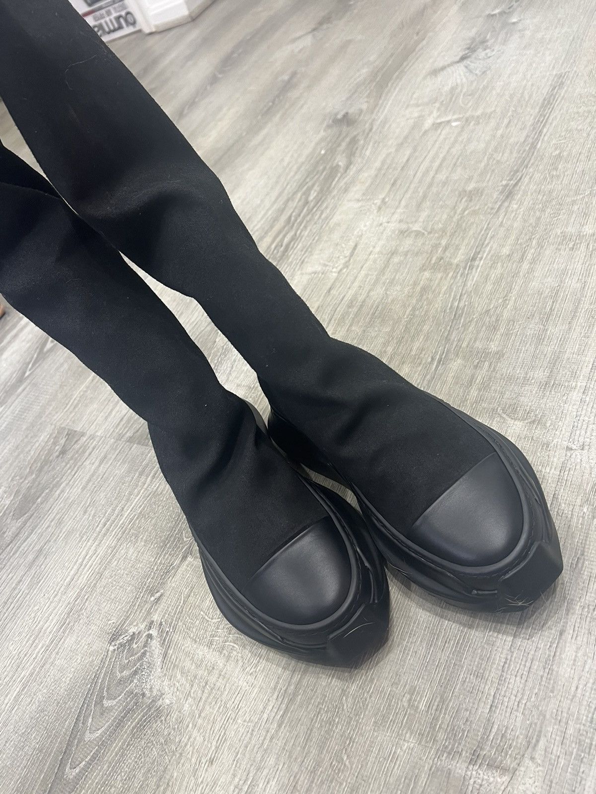 Rick Owens × Rick Owens Drkshdw Black Abstract Stocking Boots Size US 6.5 / IT 36.5 - 5 Thumbnail