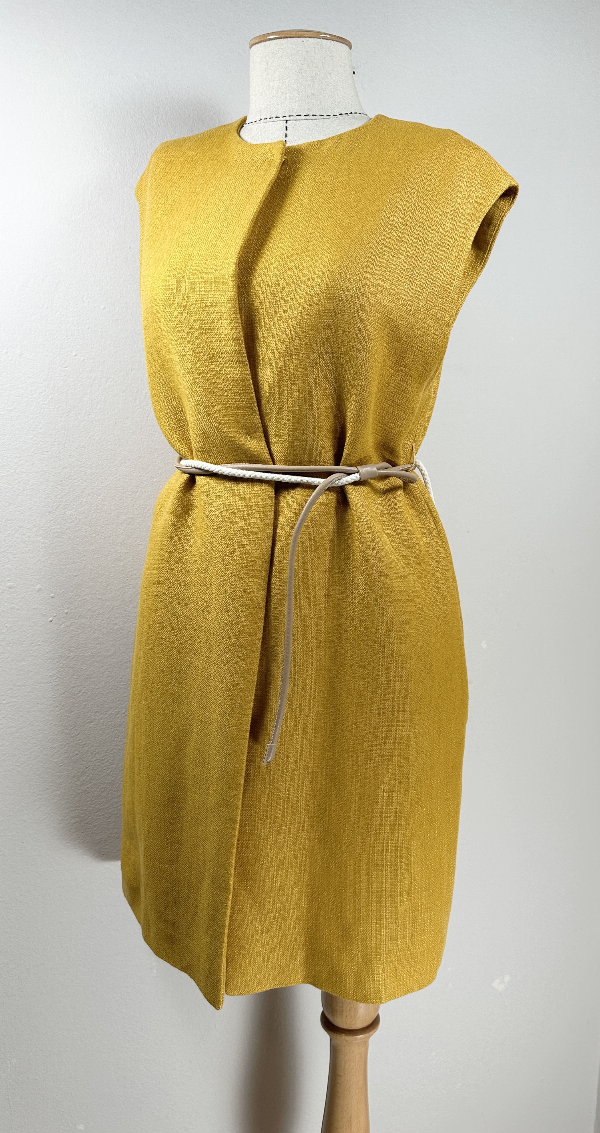 Max Mara Cera Vest, Yellow Size S / US 4 / IT 40 - 3 Thumbnail