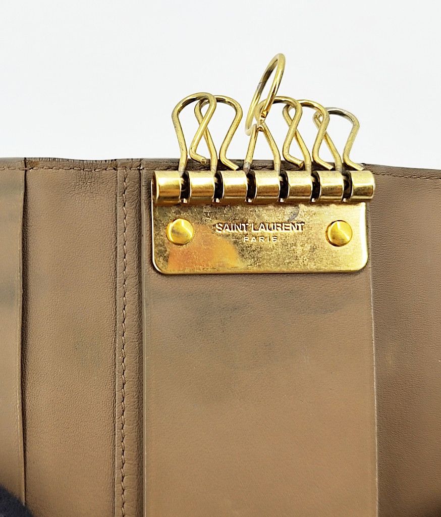 Saint Laurent Paris SAINT LAURENT big logo leather 6 key holder ysl Size ONE SIZE - 6 Thumbnail