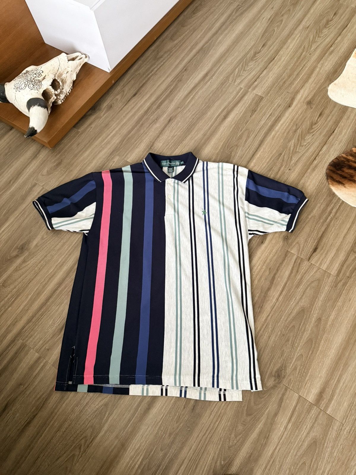 Other Knights of Round Table Vintage Stripped Polo Size XL Size US XL / EU 56 / 4 - 1 Thumbnail
