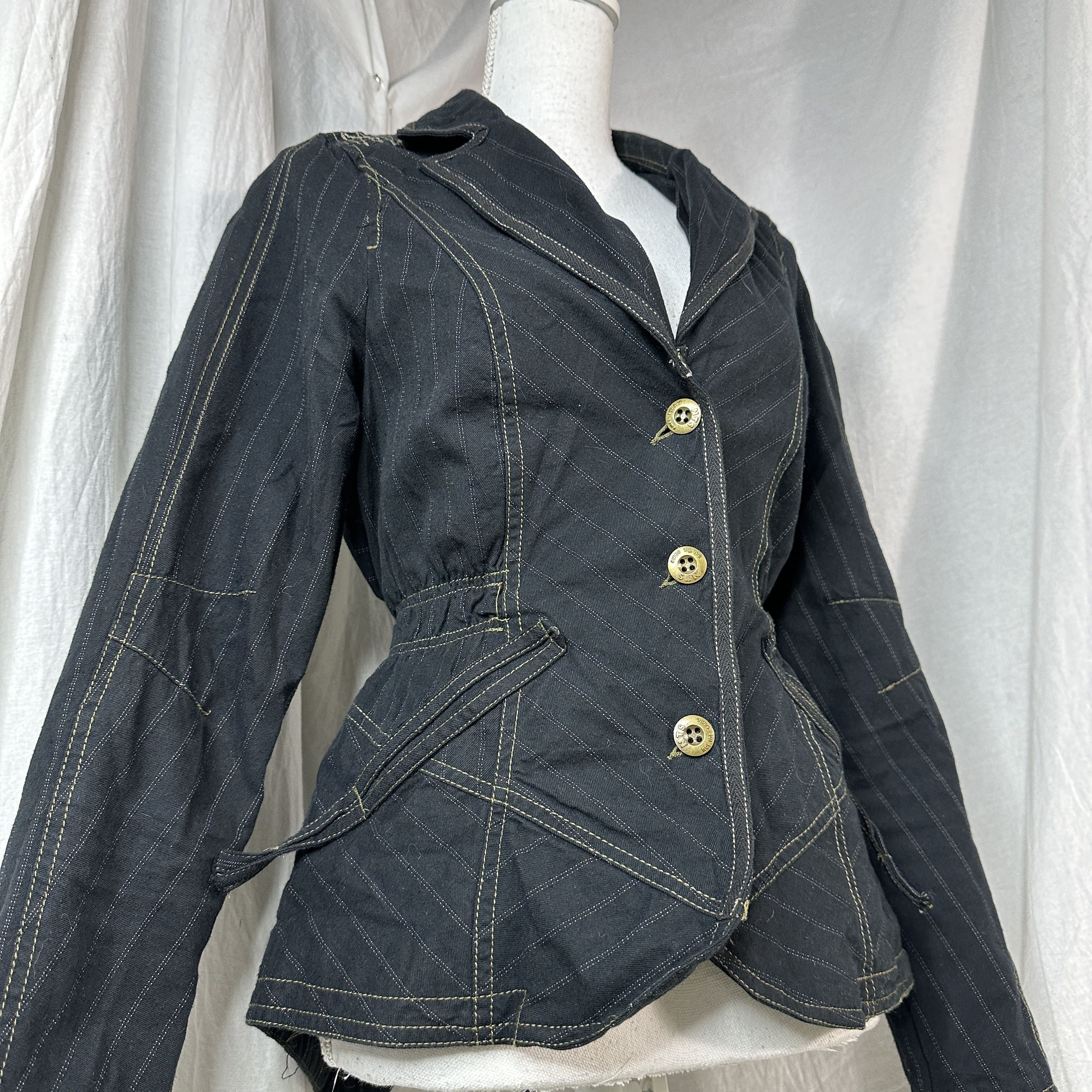 Vintage Vintage Avant Garde Fitted Blazer Size S / US 4 / IT 40 - 4 Thumbnail