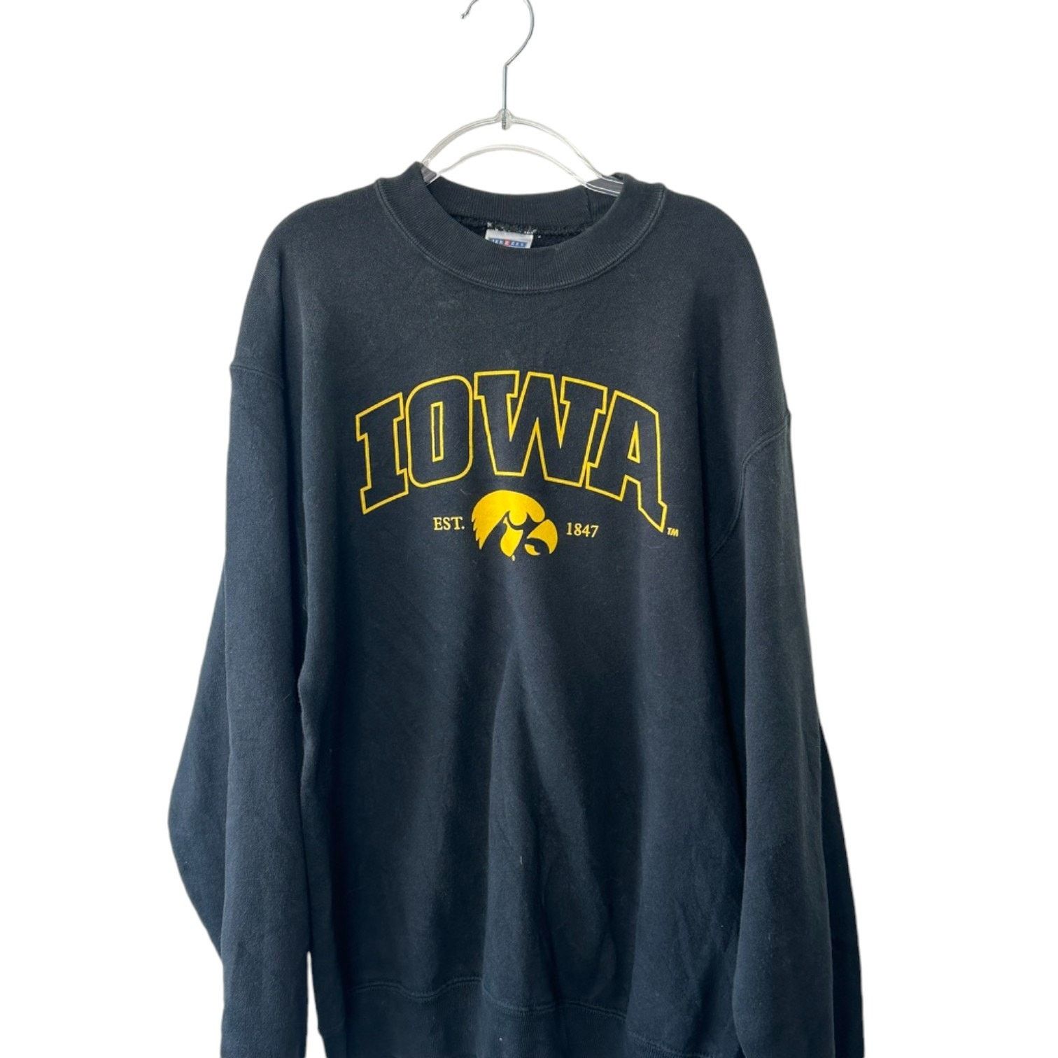 Jerzees Iowa Hawkeyes Athletic Pullover Crewneck Sweatshirt Men's S Size US S / EU 44-46 / 1 - 3 Thumbnail