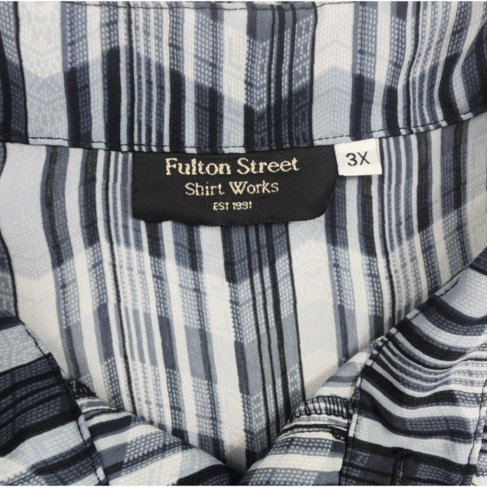 Vintage VINTAGE Fulton Street Shirt Works Men’s Plaid Short Sleeve Button-Up 3XL Pullover Casual Retro Size US XXL / EU 58 / 5 - 7 Thumbnail